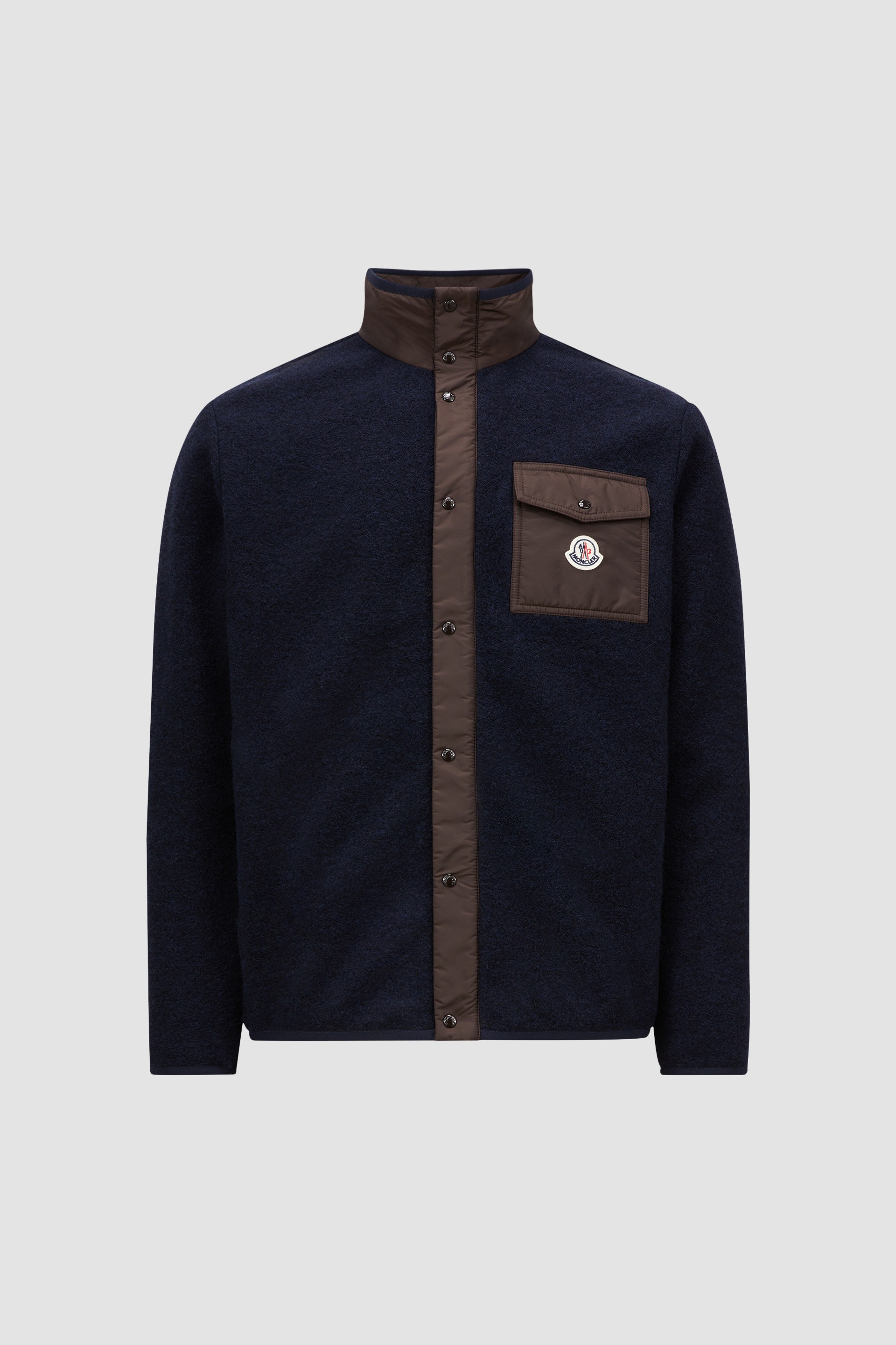 Wool Blend Zip-Up Sweatshirt - 1