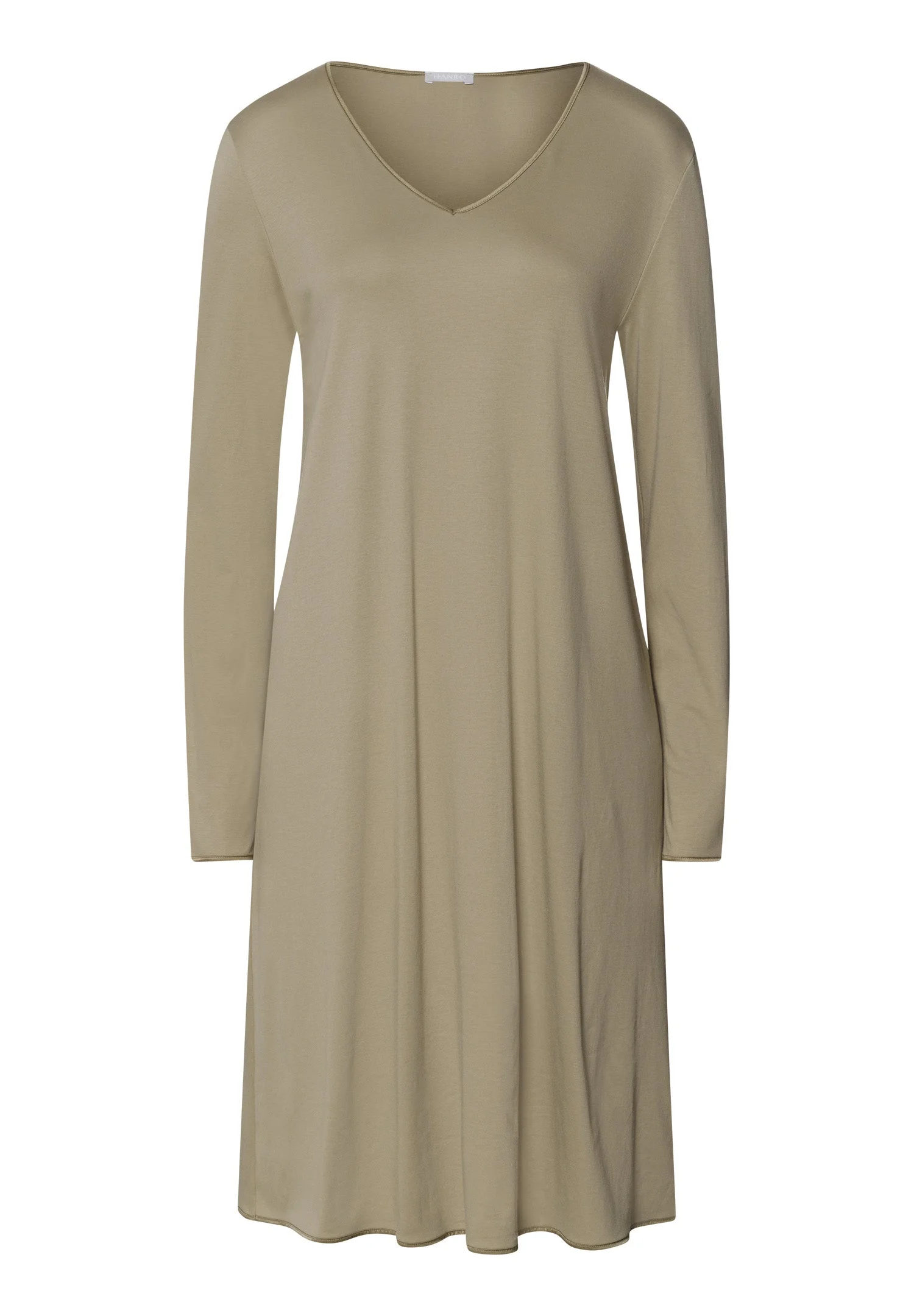 Cotton Silk V-Neck Cotton Nightgown - 1