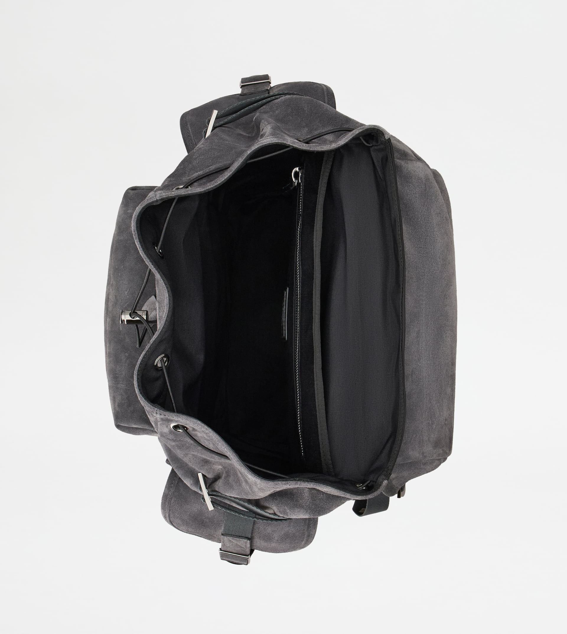 BACKPACK IN SUEDE MEDIUM - GREY - 4