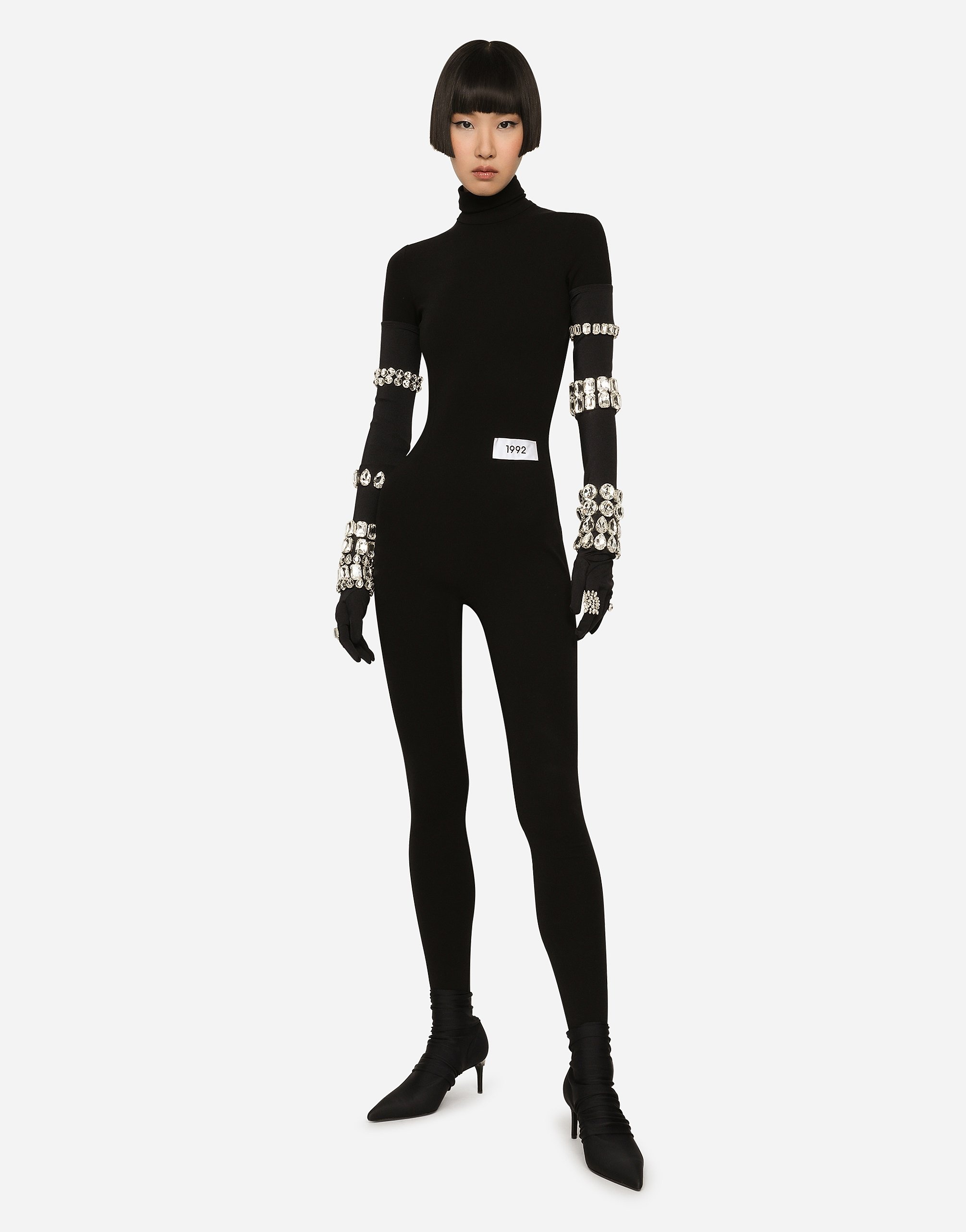 Stretch jersey Milano rib jumpsuit - 2
