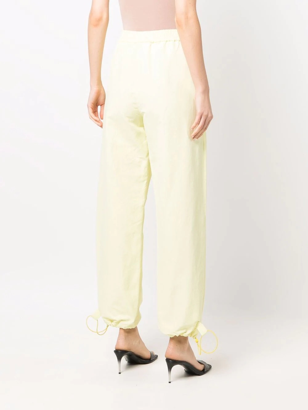 drawstring cuff track pants - 4