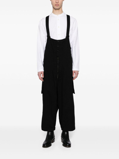 Yohji Yamamoto cropped sleeveless cotton overall outlook