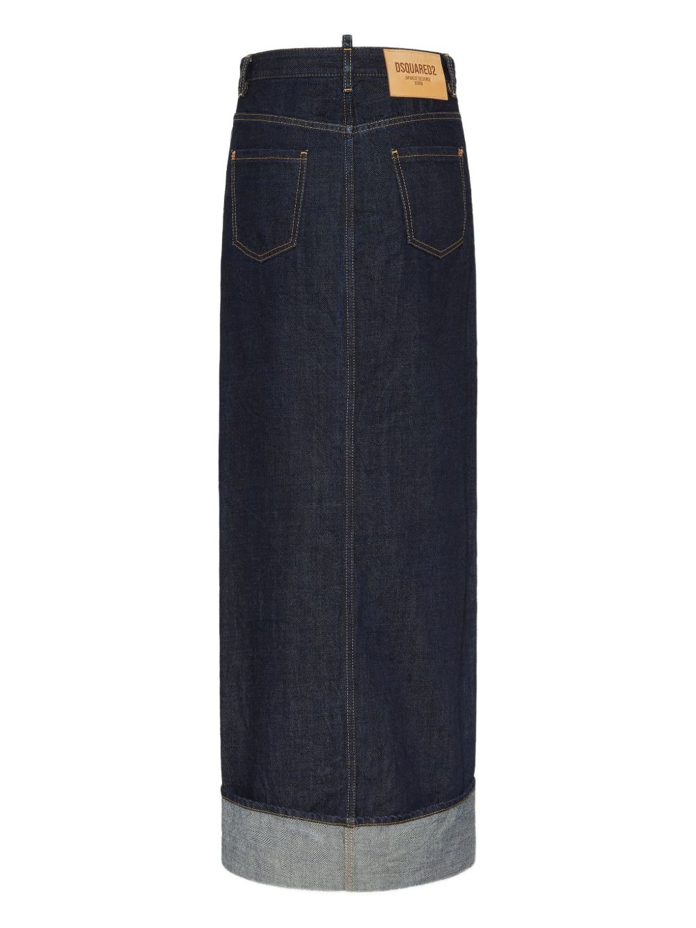 denim maxi skirt - 2