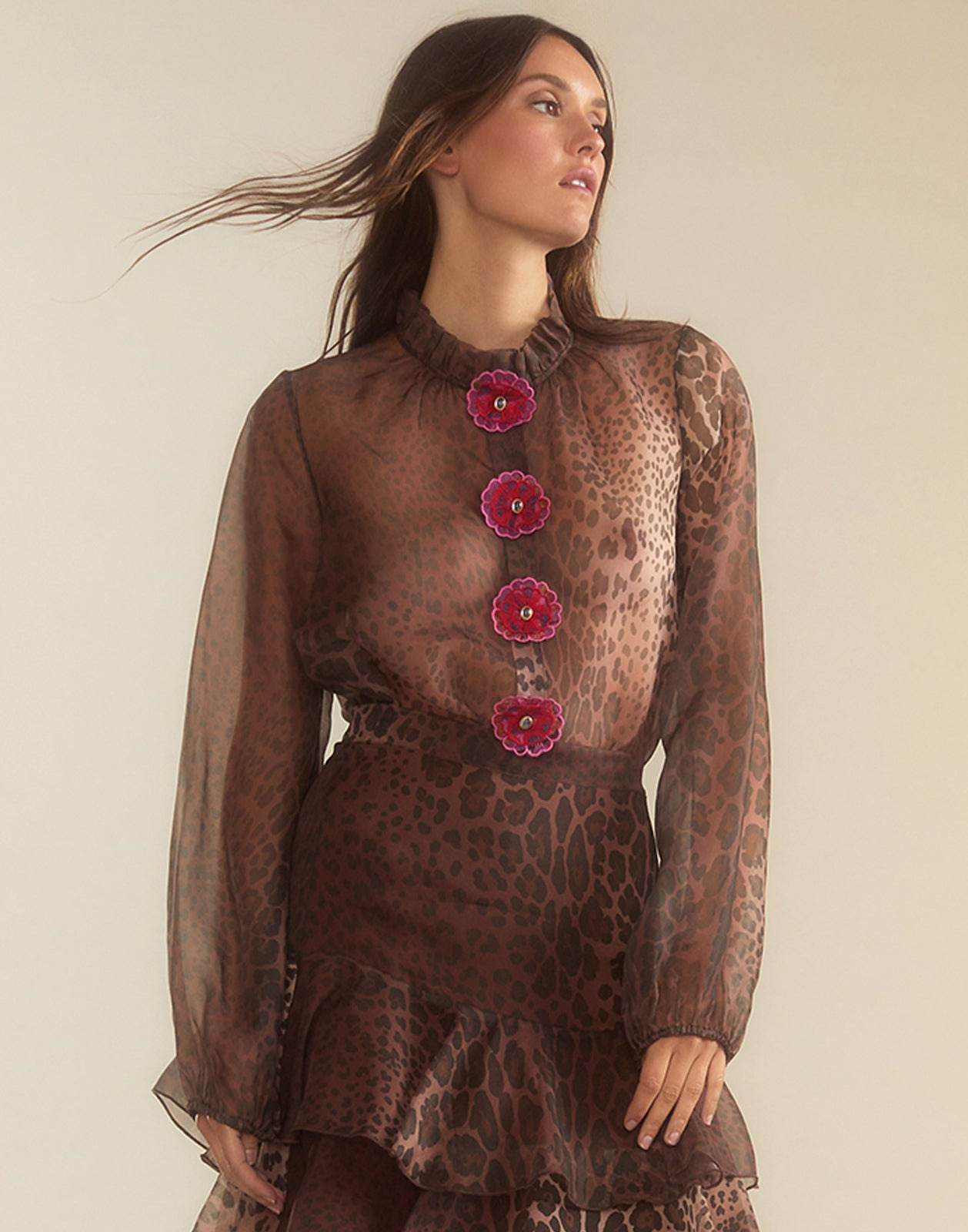Prim Silk Organza Blouse - 1