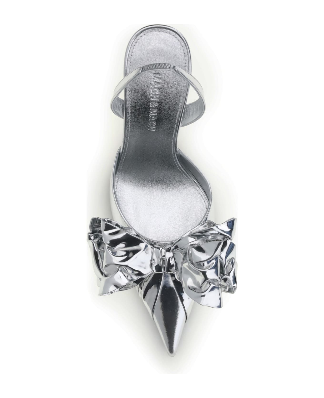 Cadeau Silver Wrapped Leather Pumps - 4