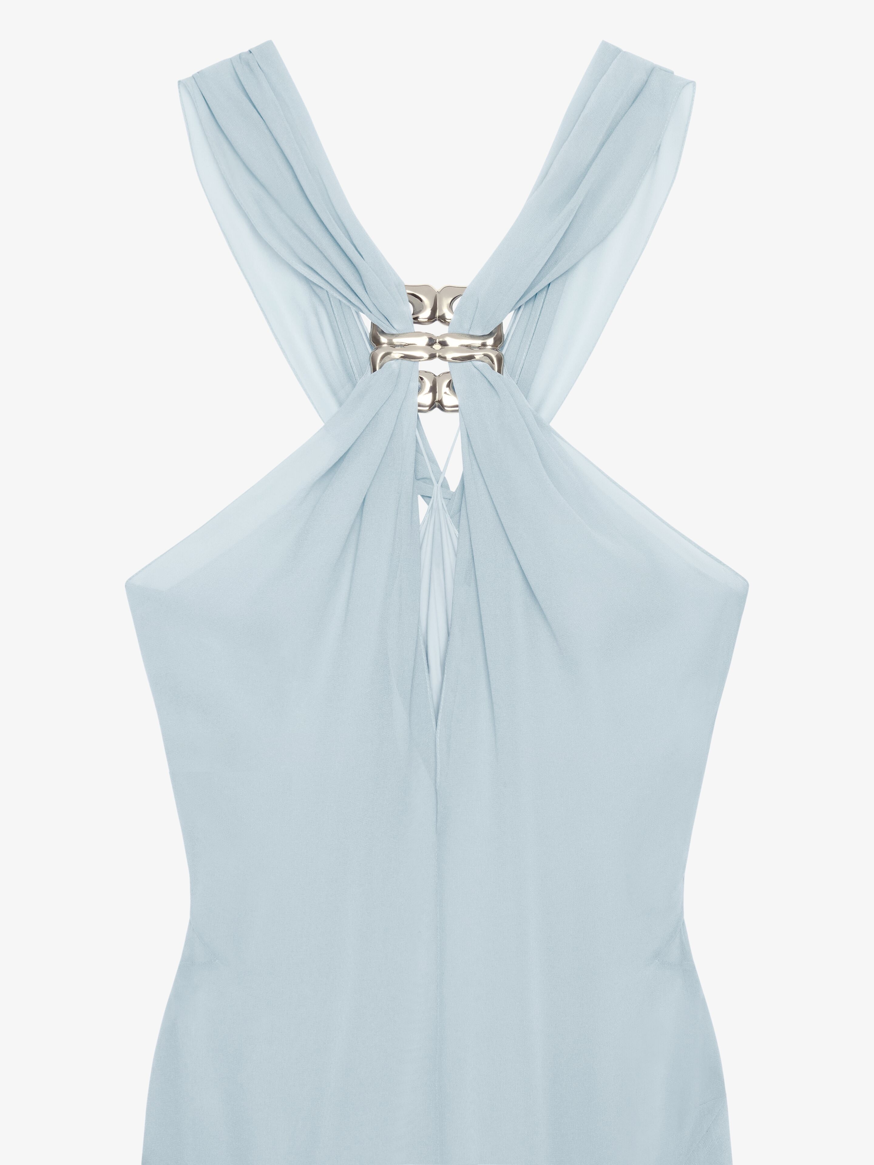 Givenchy EVENING DRESS IN SILK WITH 4G DETAIL | REVERSIBLE