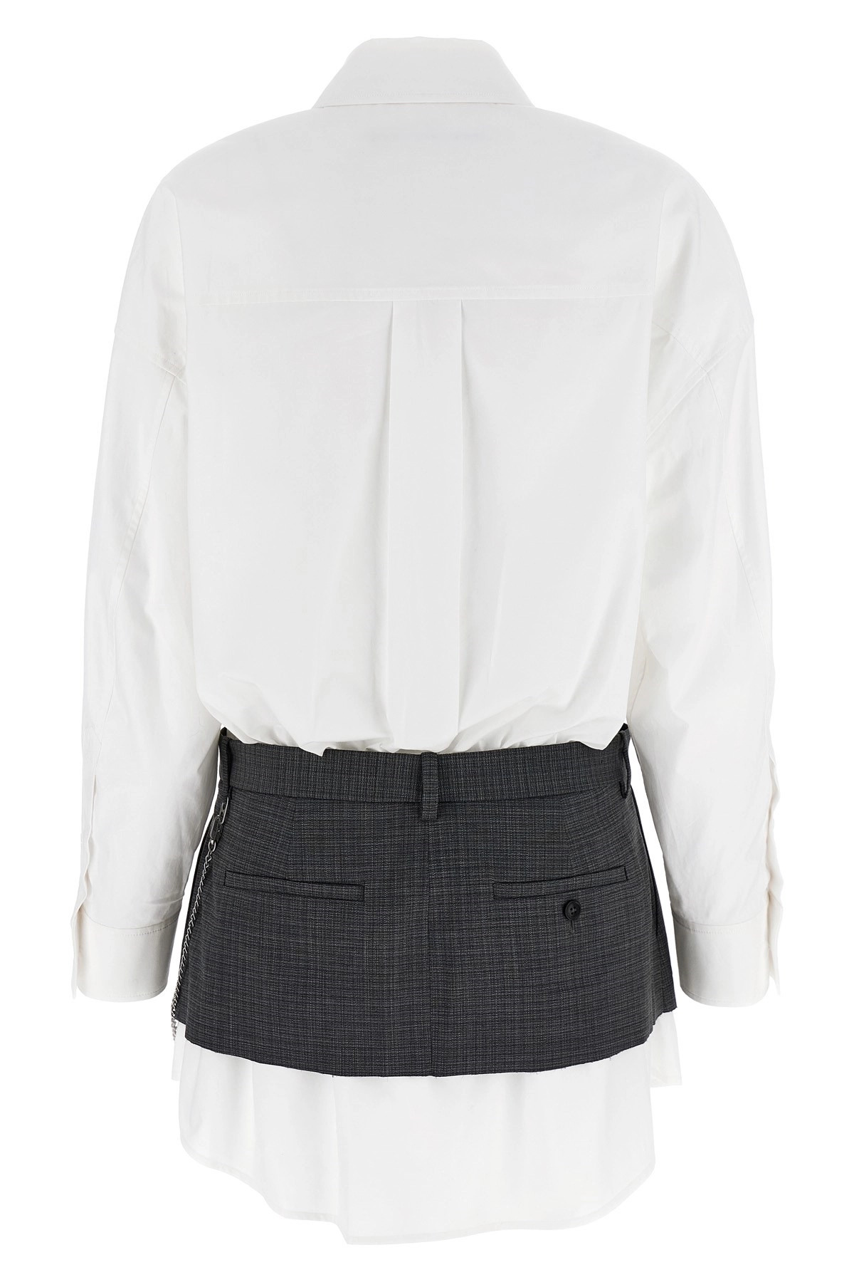 'Pre-Styled Shirt Dress W Chain' dress - 3