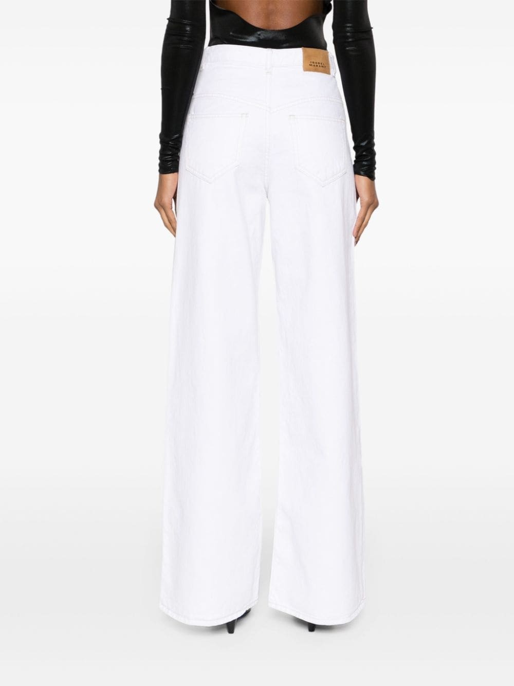 Lemony high-rise wide-leg jeans - 4