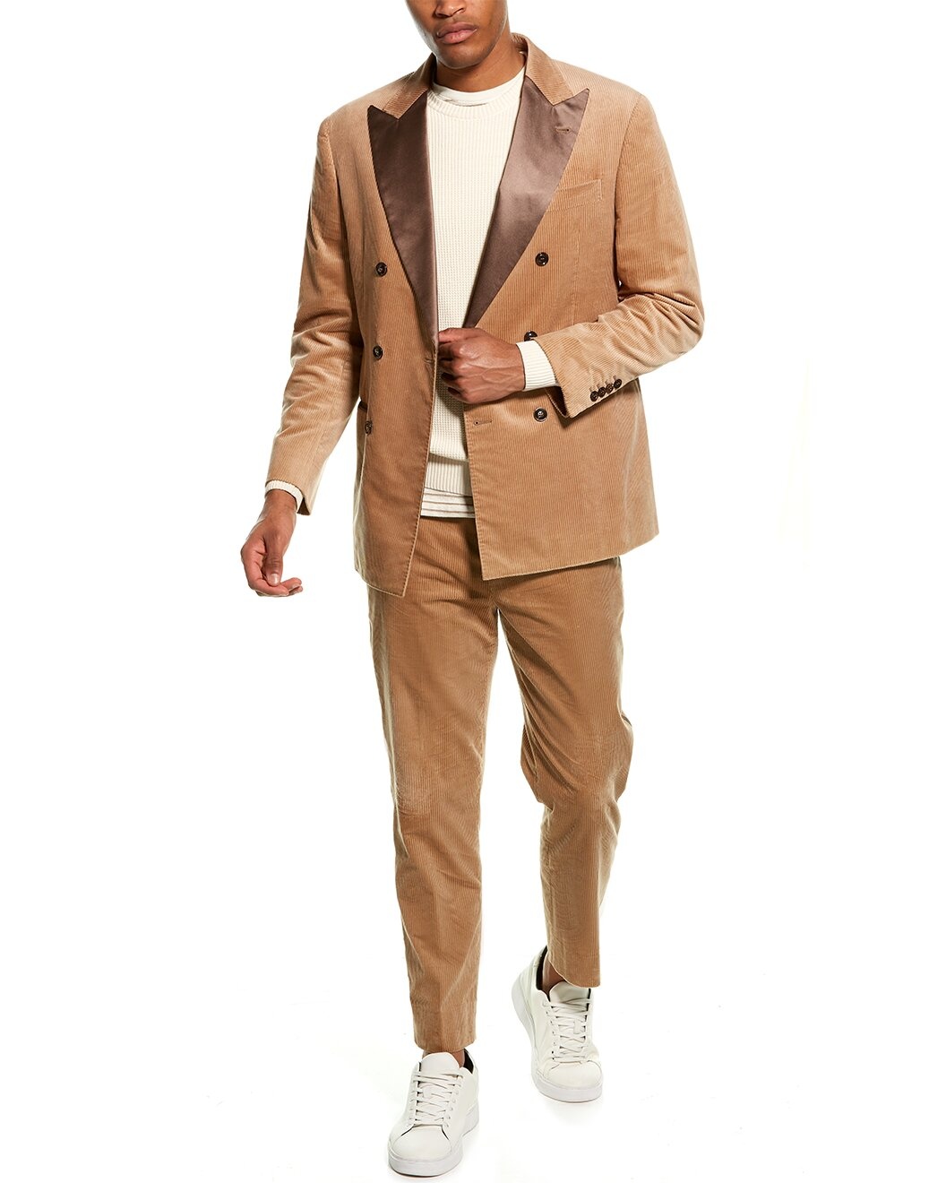 Brunello Cucinelli 2pc Corduroy Tuxedo Suit - 2