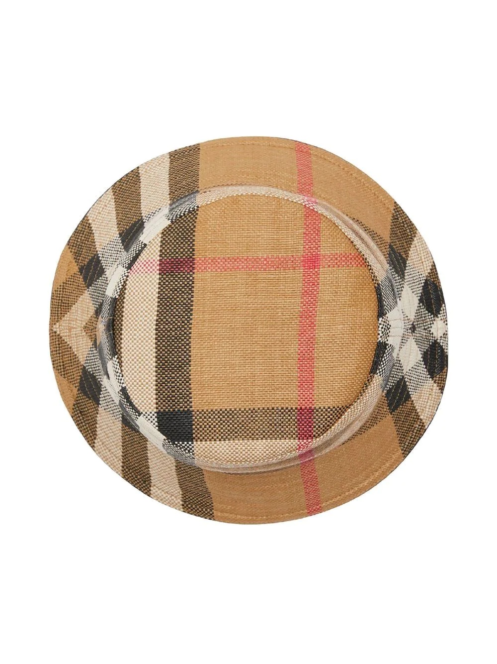 checked cotton bucket hat - 3