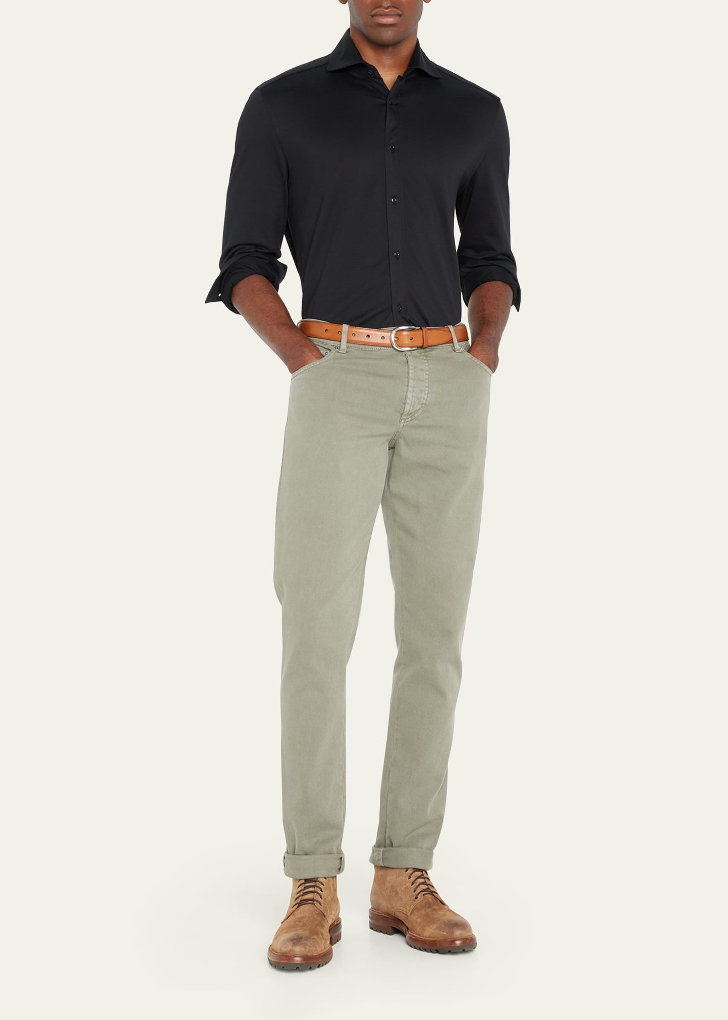 Men's Jersey Knit Sport Shirt - 2