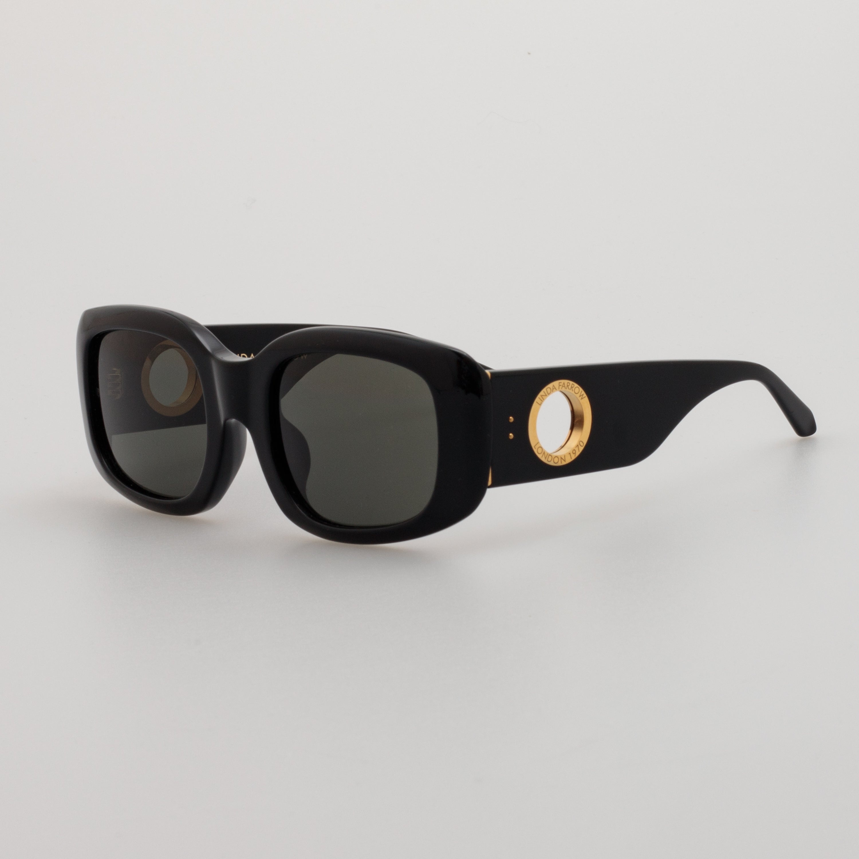 Celeste Oversize Sunglasses in Black - 11