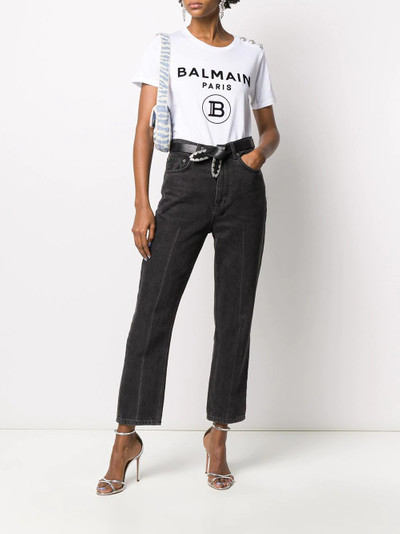 Balmain printed logo T-shirt outlook