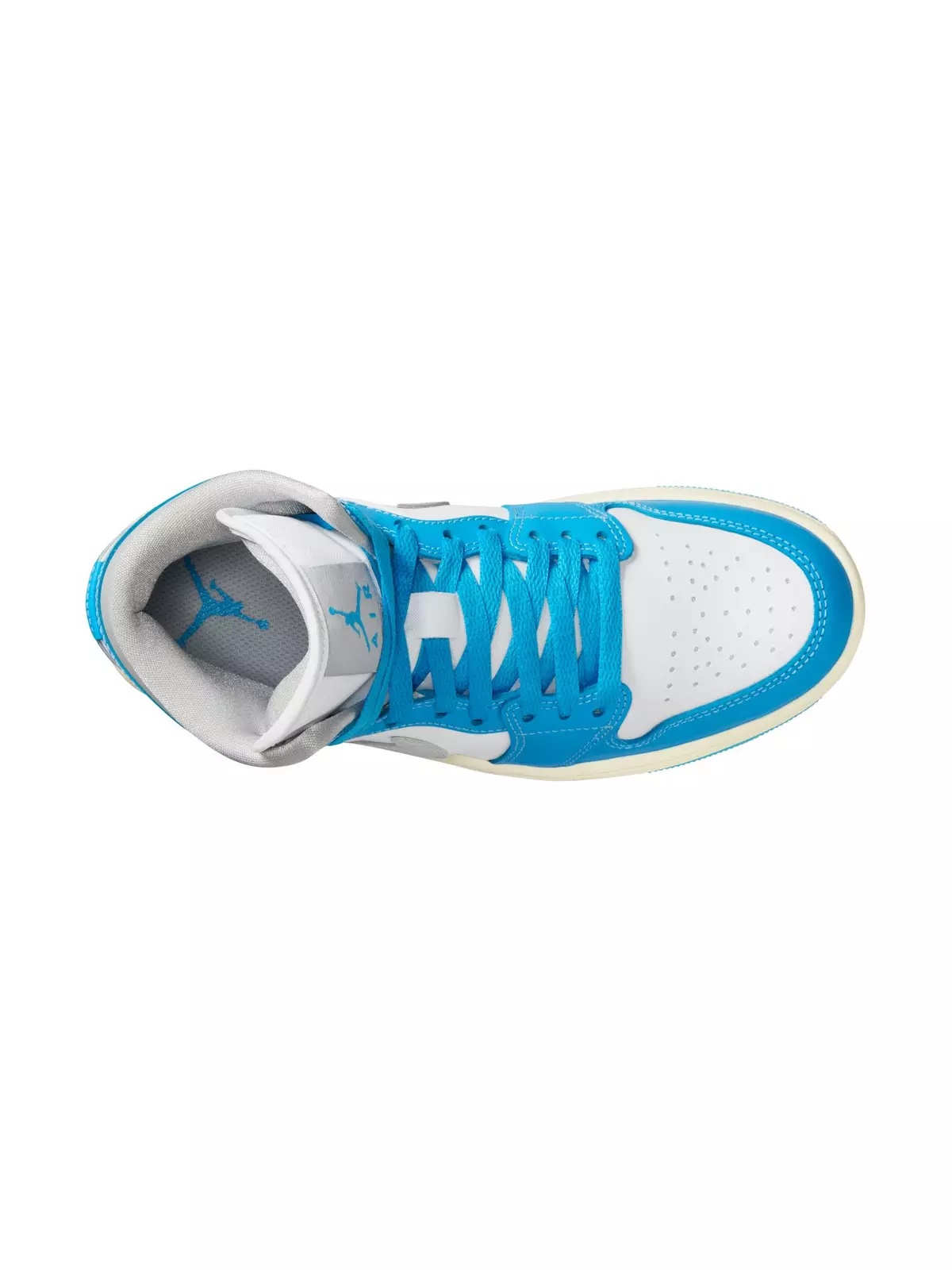 1 Mid "Dk Powder Blue/Neutral Grey/White/Sail" Women's Shoe - 8