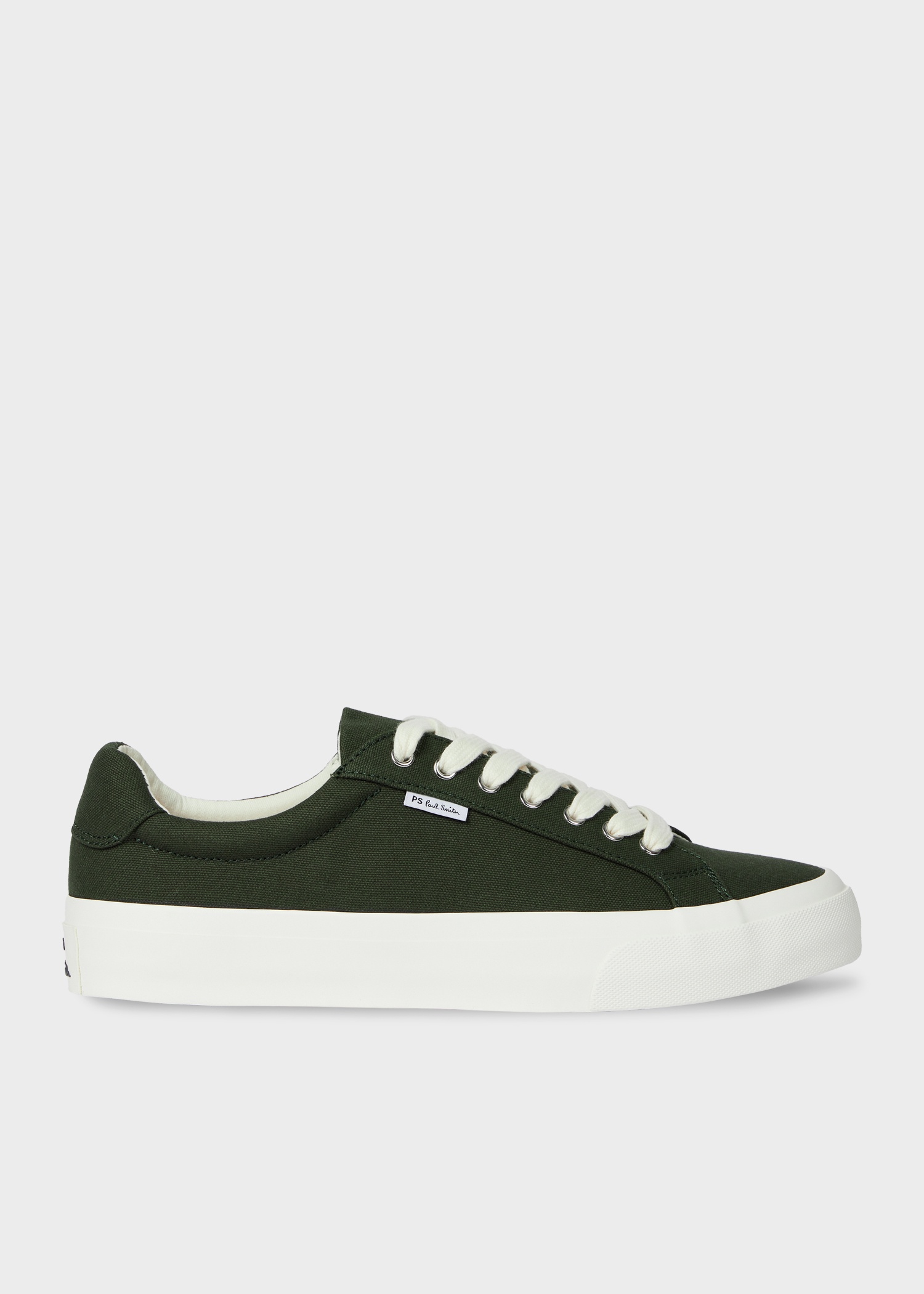 Khaki Canvas 'Amos' Trainers - 1