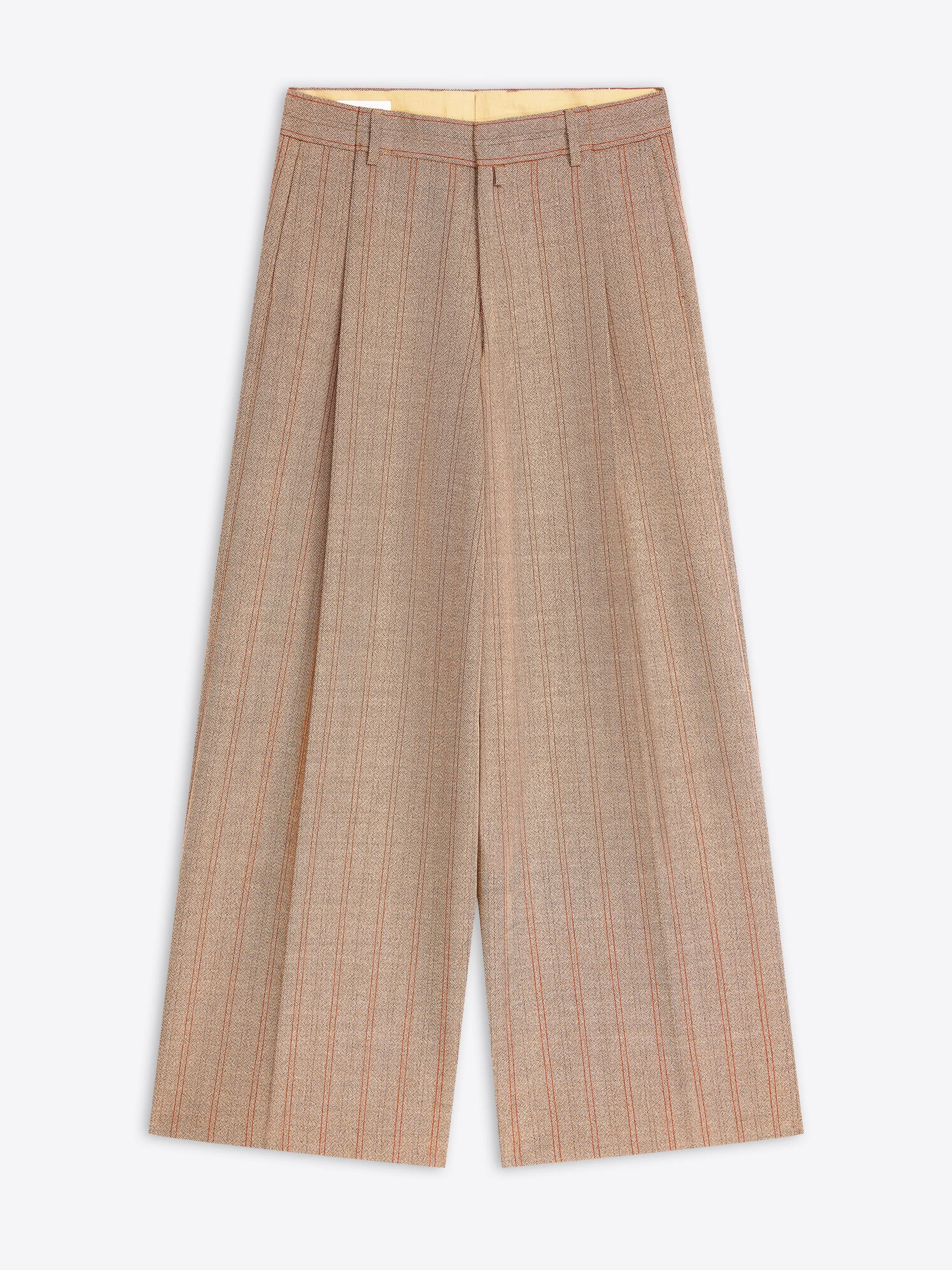 WIDE PLEATED PANTS - 1