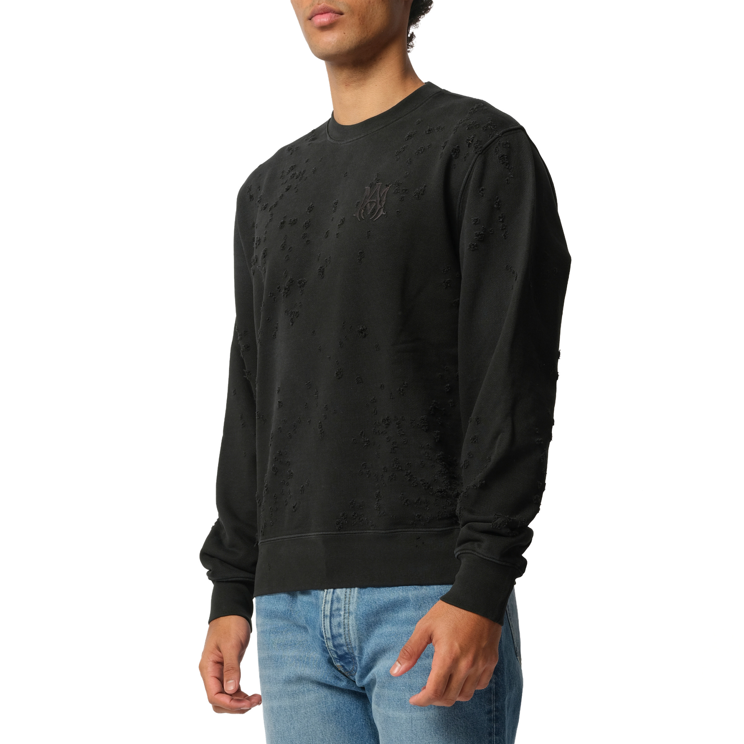 MA Shotgun Embroidered Sweatshirt in Black - 5