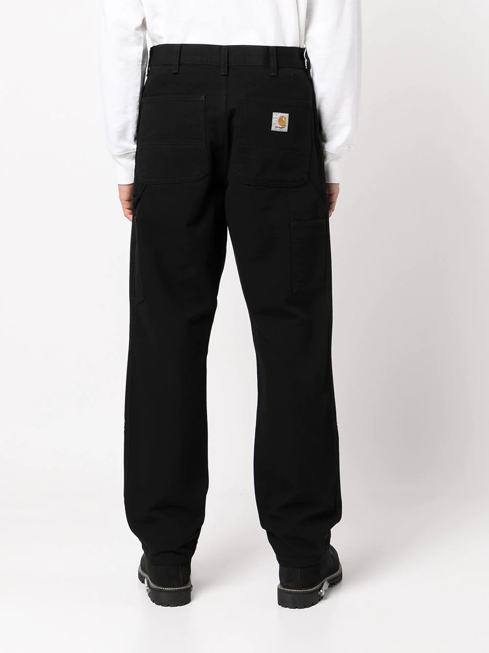 Single Knee straight-leg trousers - 4