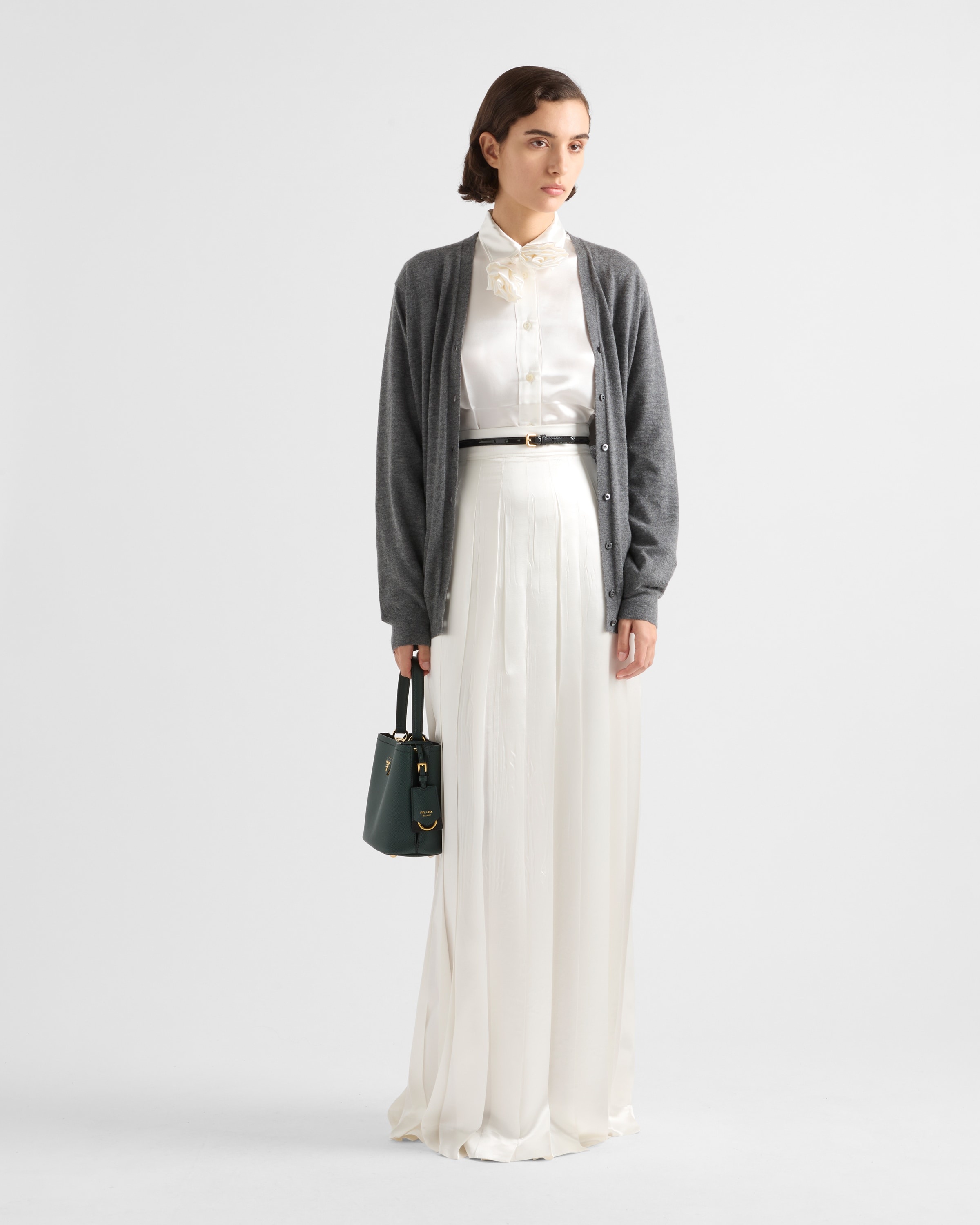 Embroidered satin shirt - 2