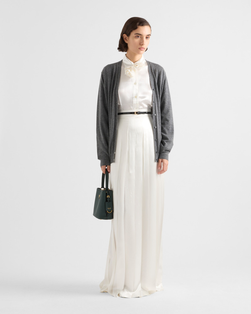 Prada Embroidered satin shirt outlook