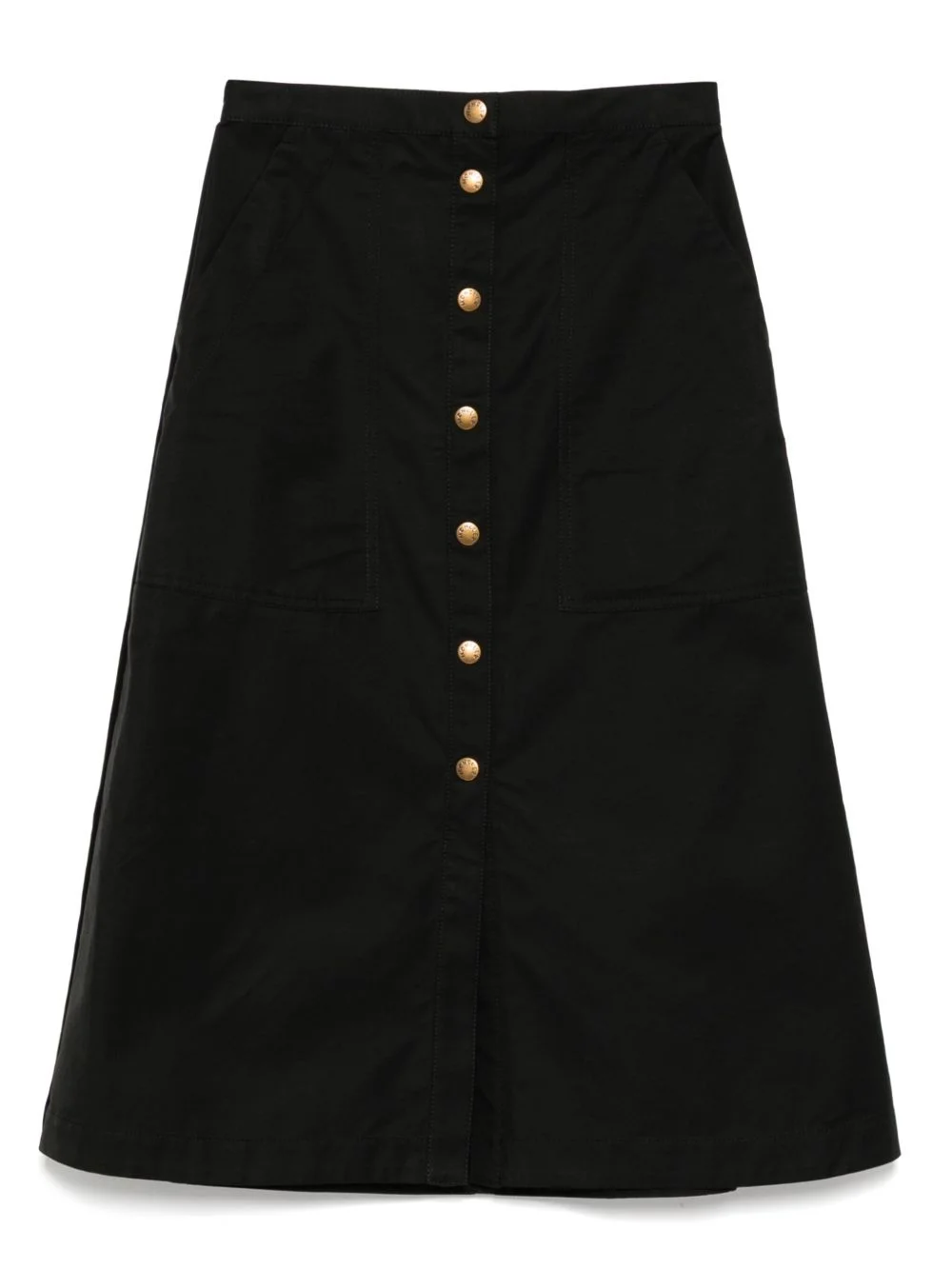 button-up midi skirt - 1