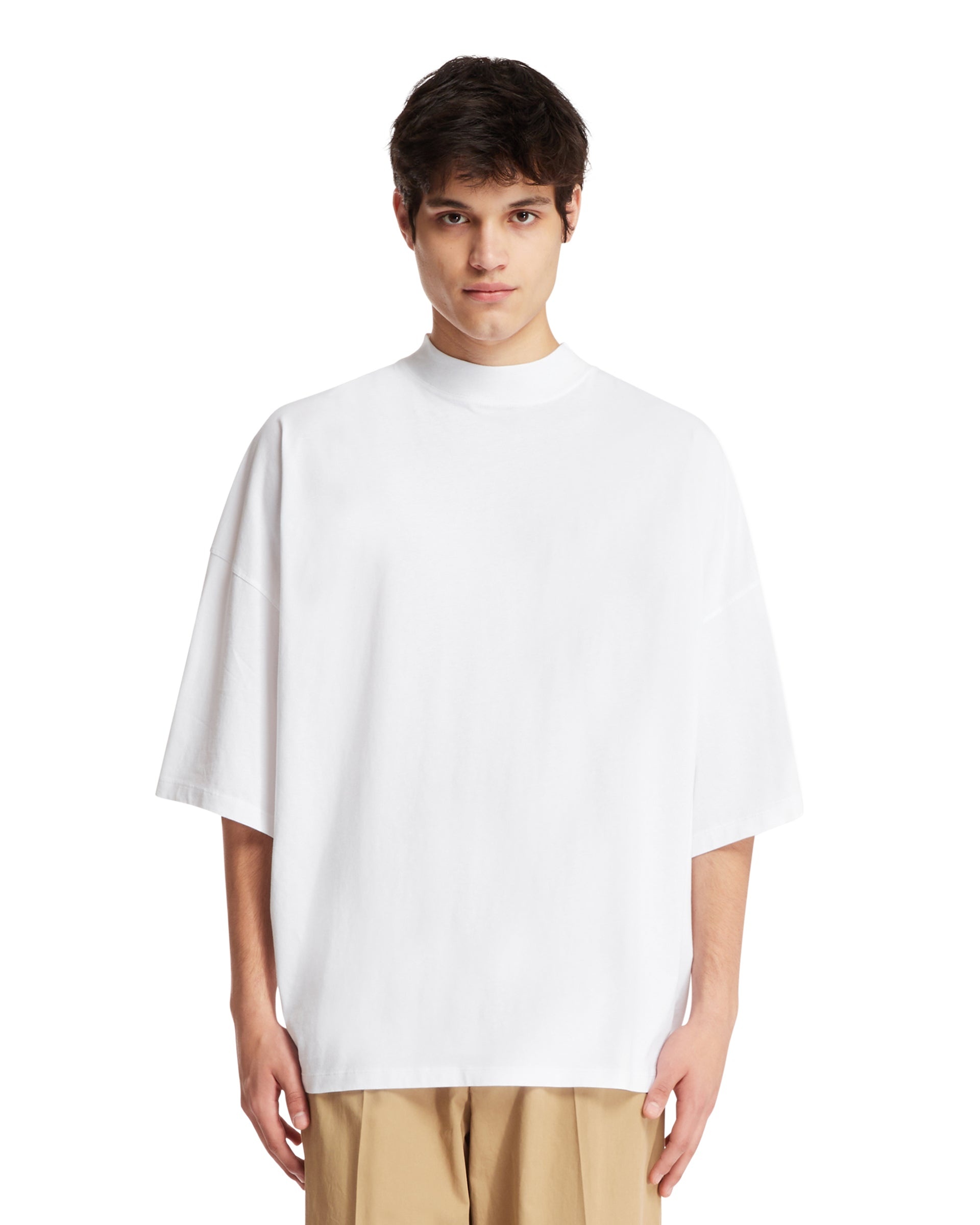 White Crew-Neck T-Shirt - 1