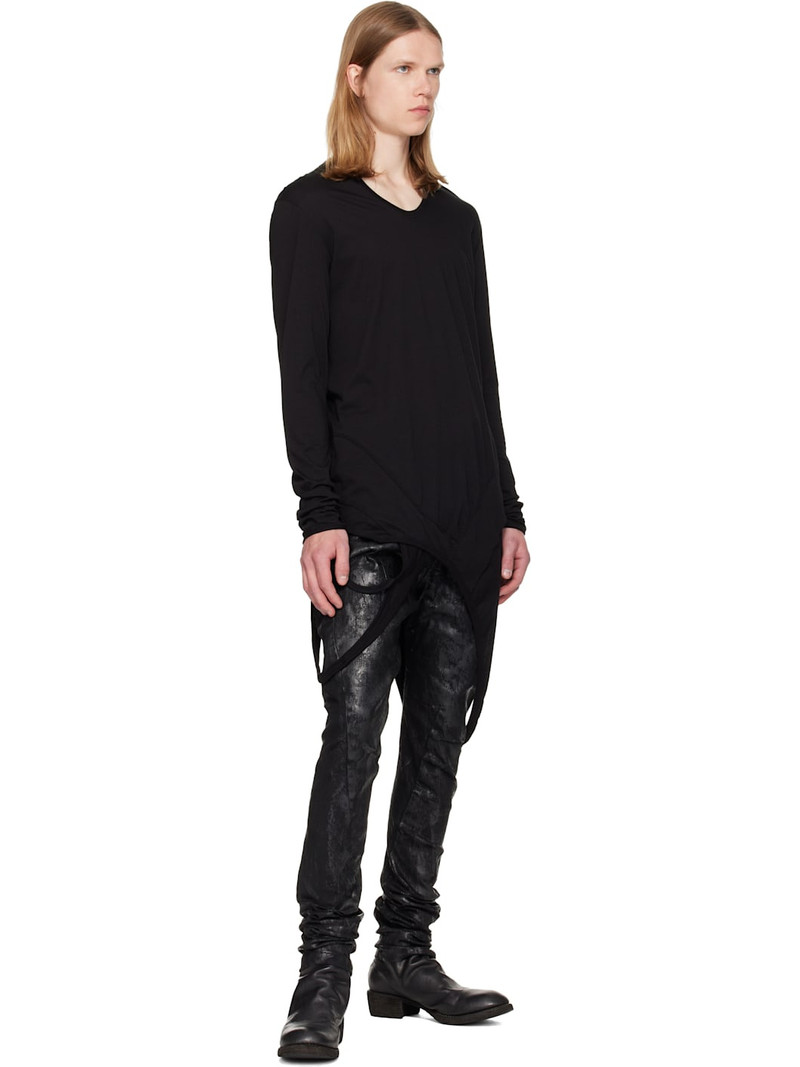 Julius Black Coated Bending Skinny Jeans outlook