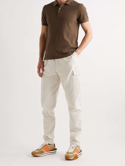 TOM FORD Garment-Dyed Cotton-Piqué Polo Shirt outlook