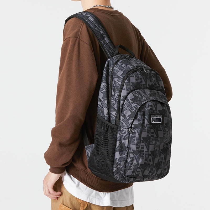 PUMA Academy Backpack 'Black Grey White' 079133-04 - 4