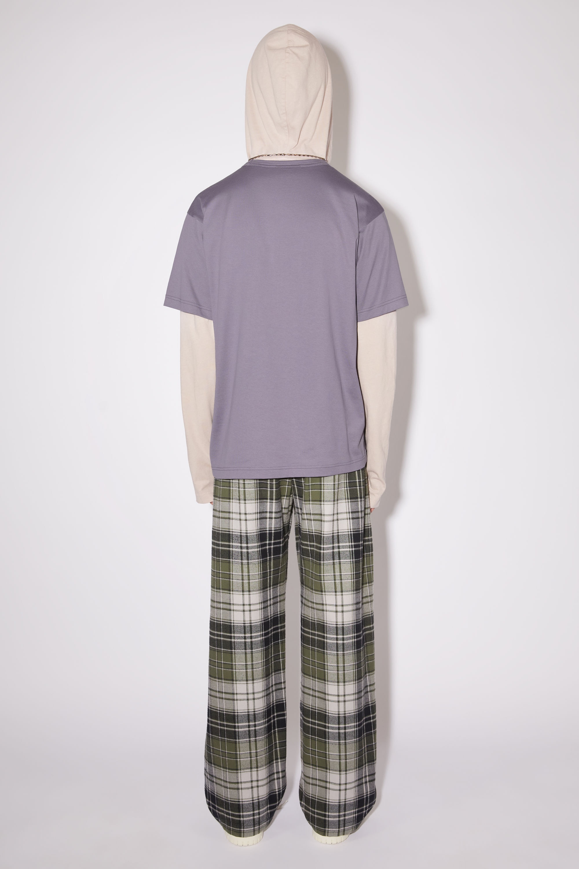 Crew neck t-shirt- Regular fit - Faded purple - 3