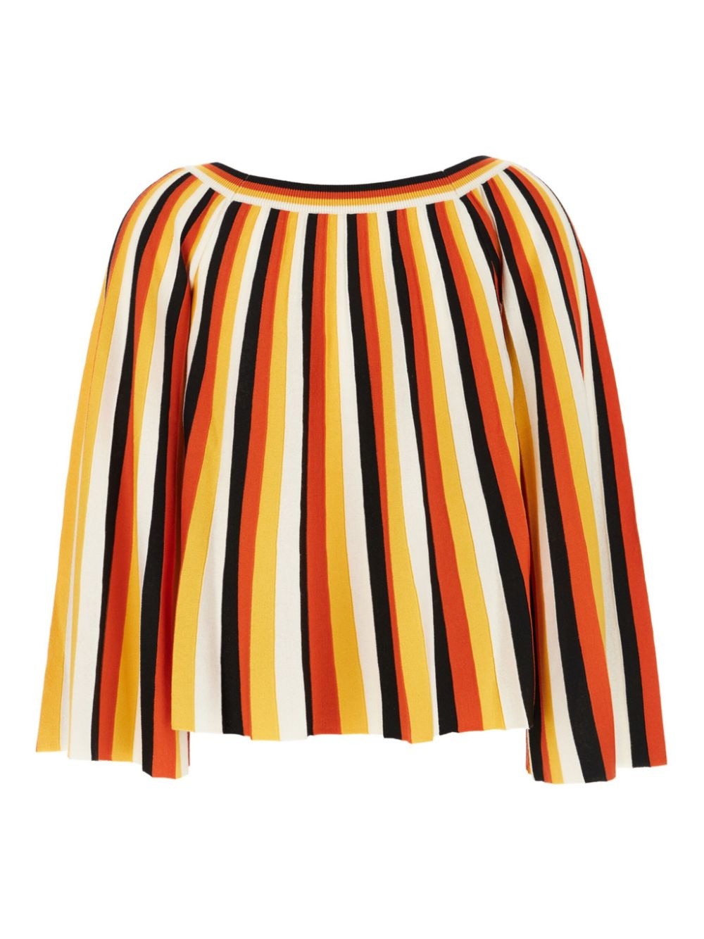 striped wool blouse - 2