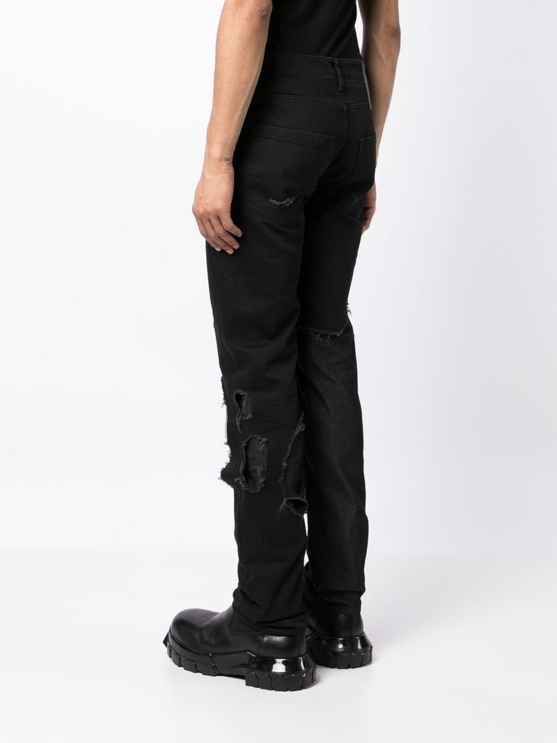 distressed slim-leg jeans 4