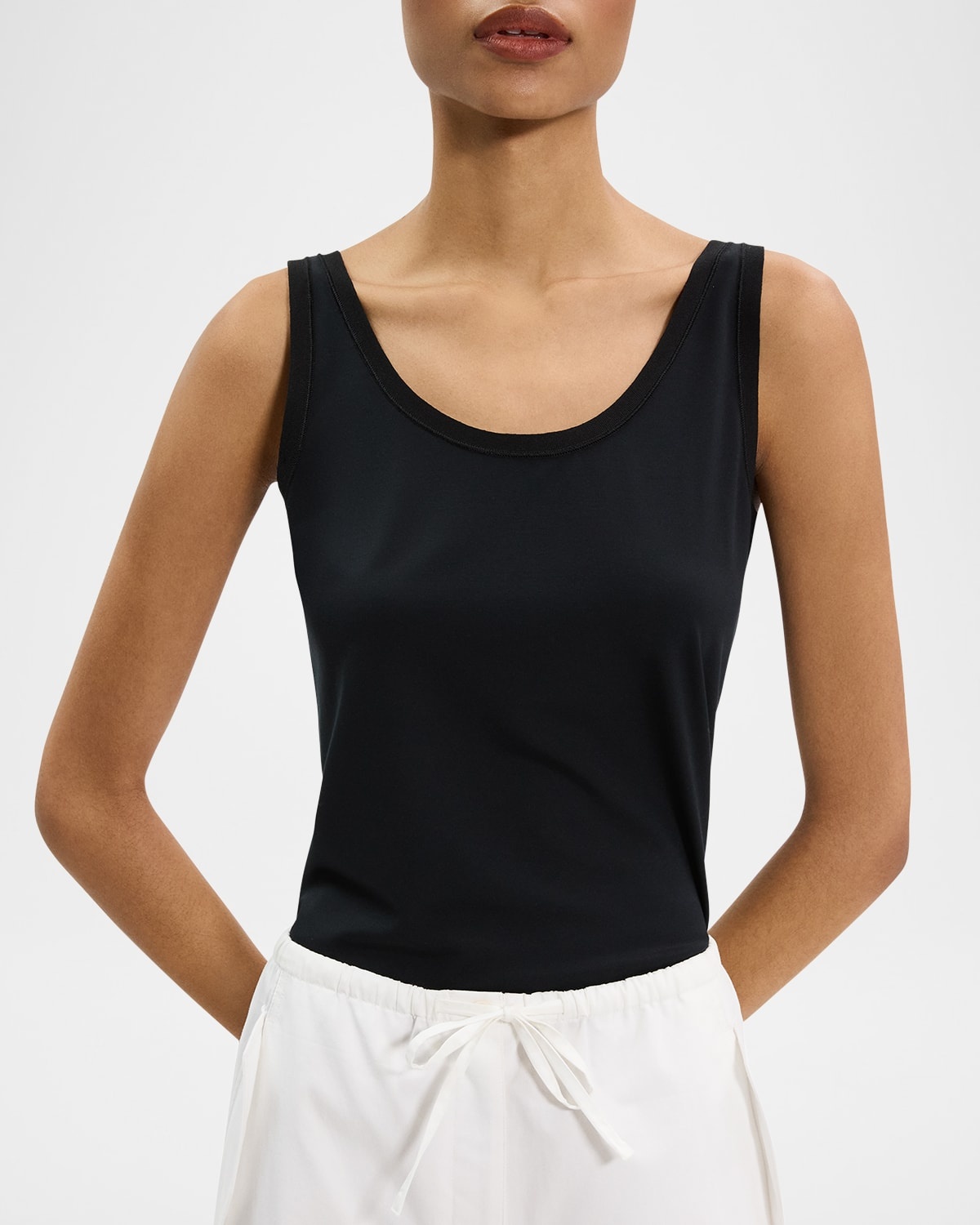 Sweater Trim Tank Top - 5