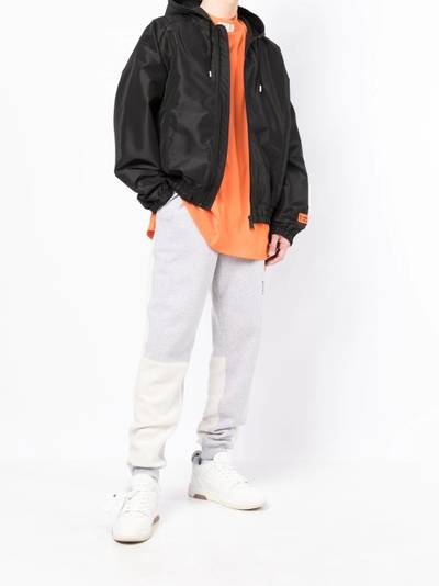 Heron Preston satin-finished zipped bomber jacket outlook