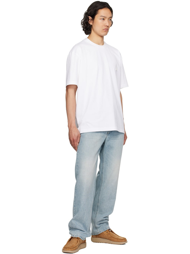 SOLID HOMME White Snow Mountain Back Logo T-shirt outlook