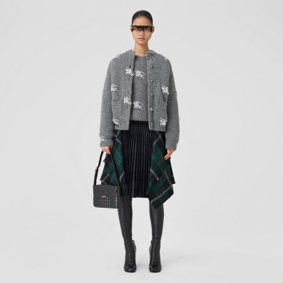 Burberry Pleated Panel Check Wool Belted Kilt outlook