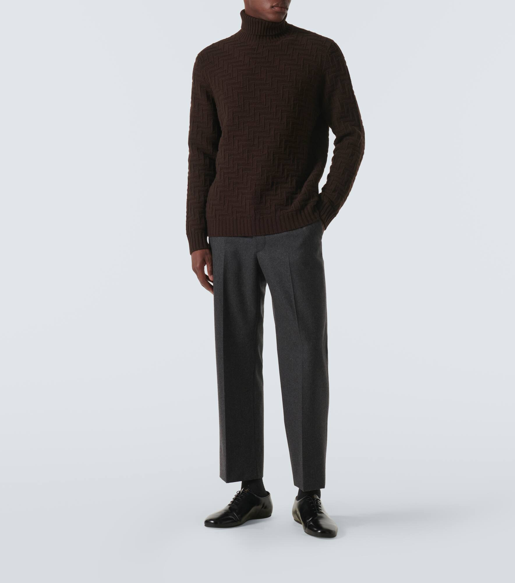 Wool and cashmere turtleneck sweater - 2