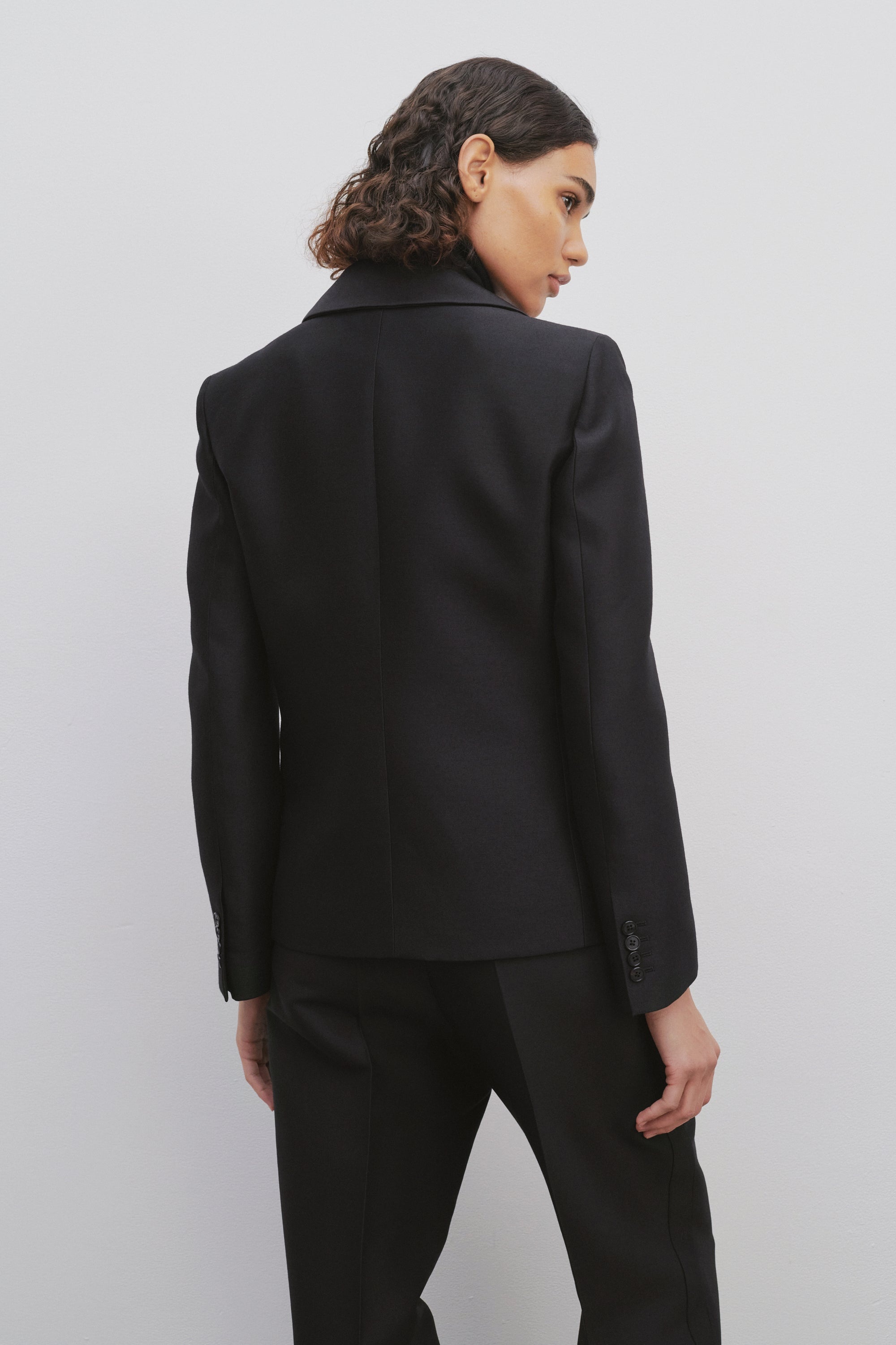 Dru Jacket in Wool and Silk - 5