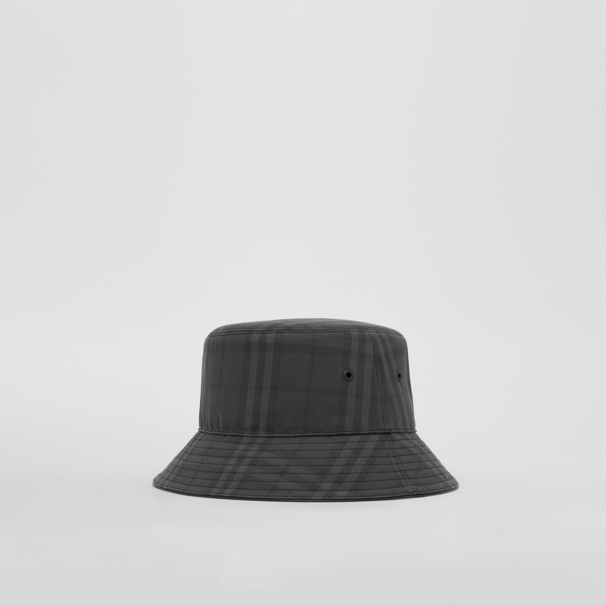 Vintage Check Cotton Bucket Hat - 3