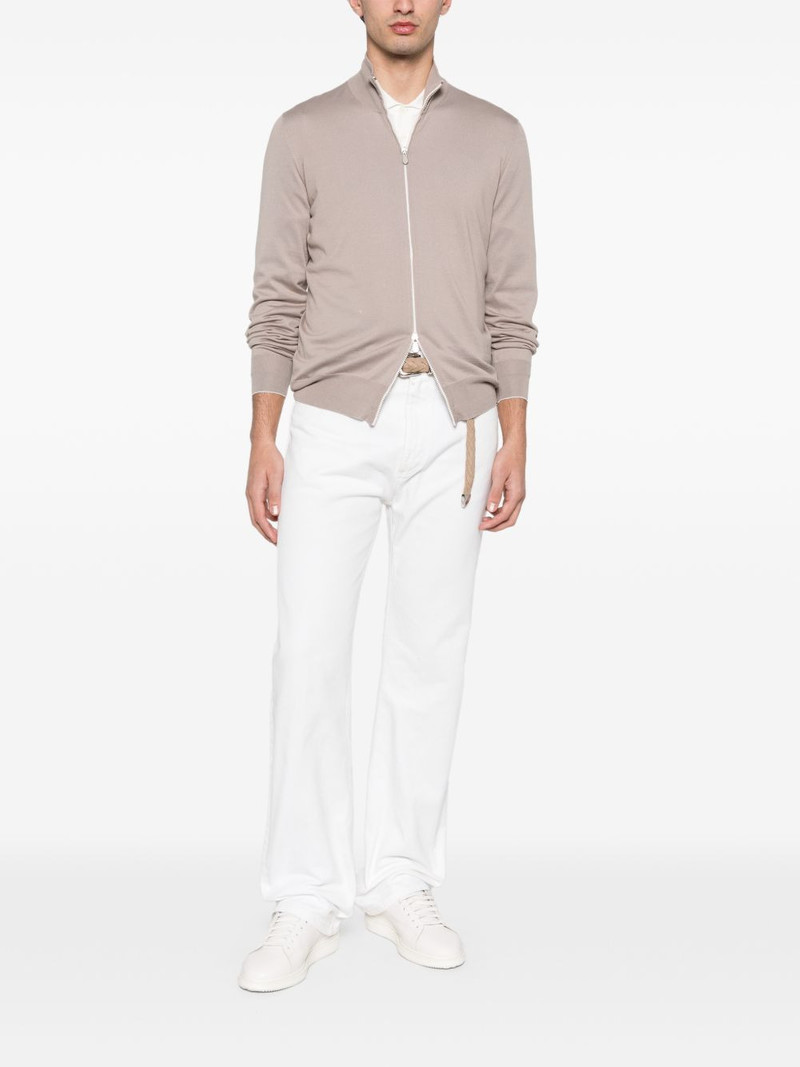 Brunello Cucinelli cotton zip-up cardigan outlook