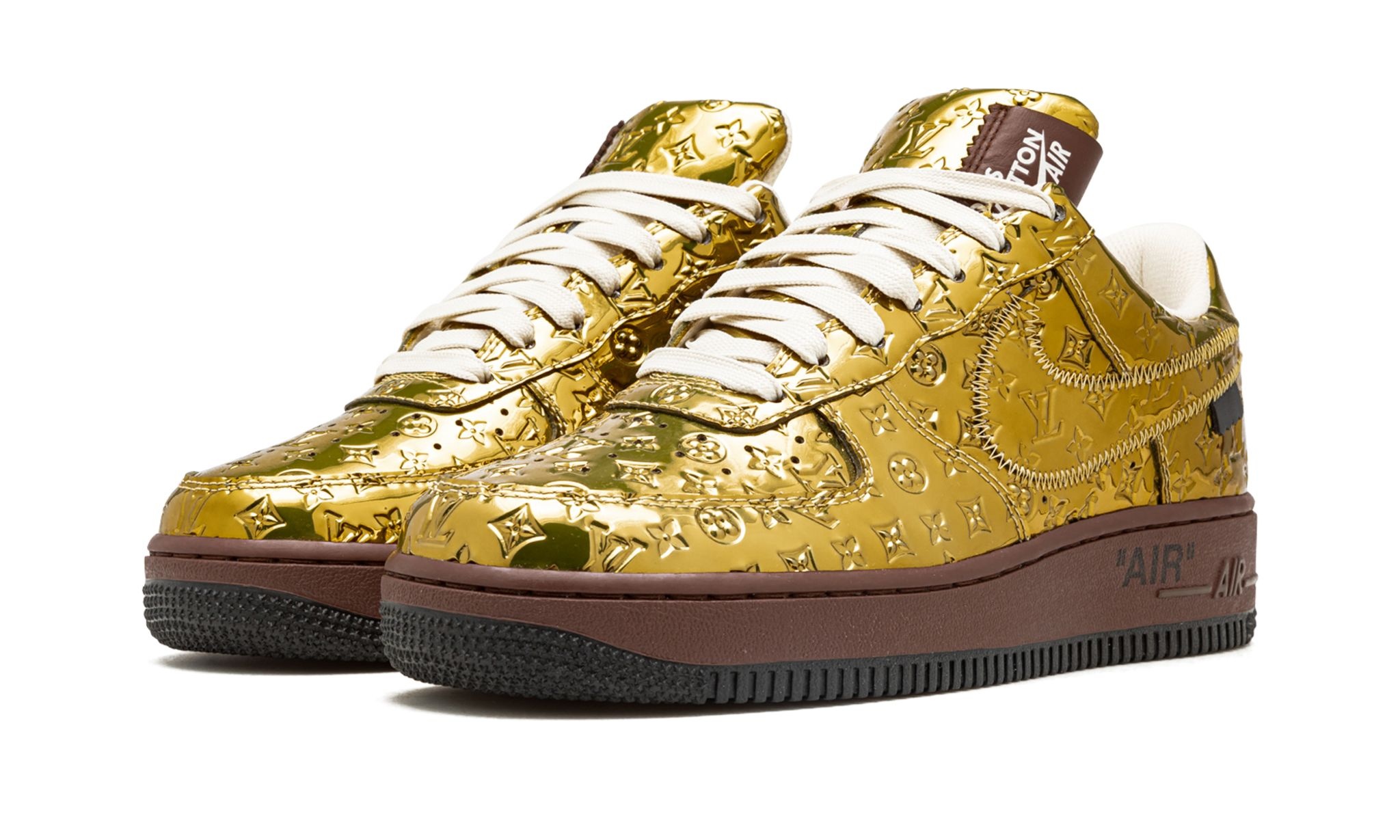 Louis Vuitton Air Force 1 Low "Virgil Abloh - Metallic Gold" - 2