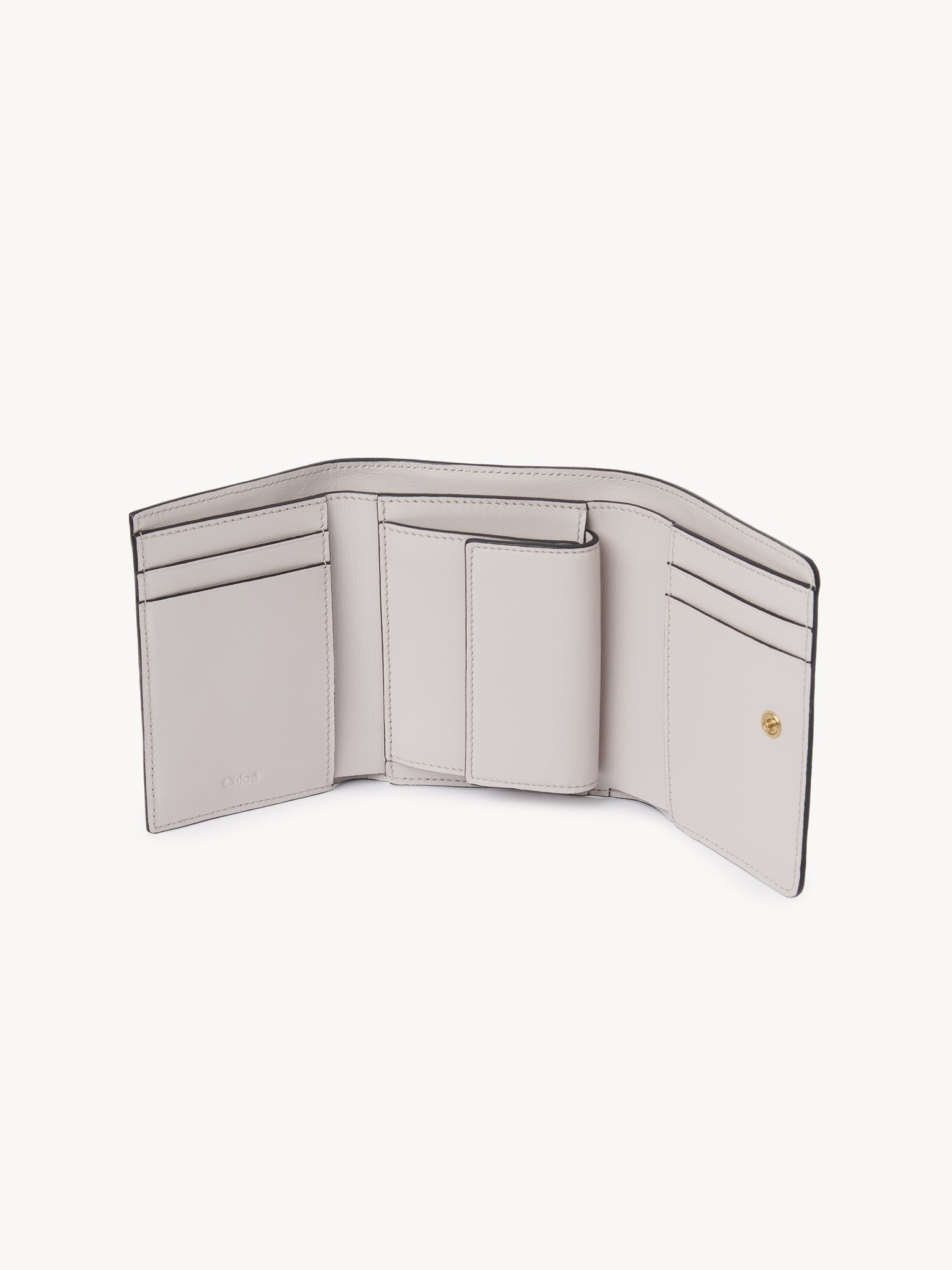 SMALL CHLOÉ ICONIC TRI-FOLD WITH COIN POCKET IN GRAINED LEATHER - 3