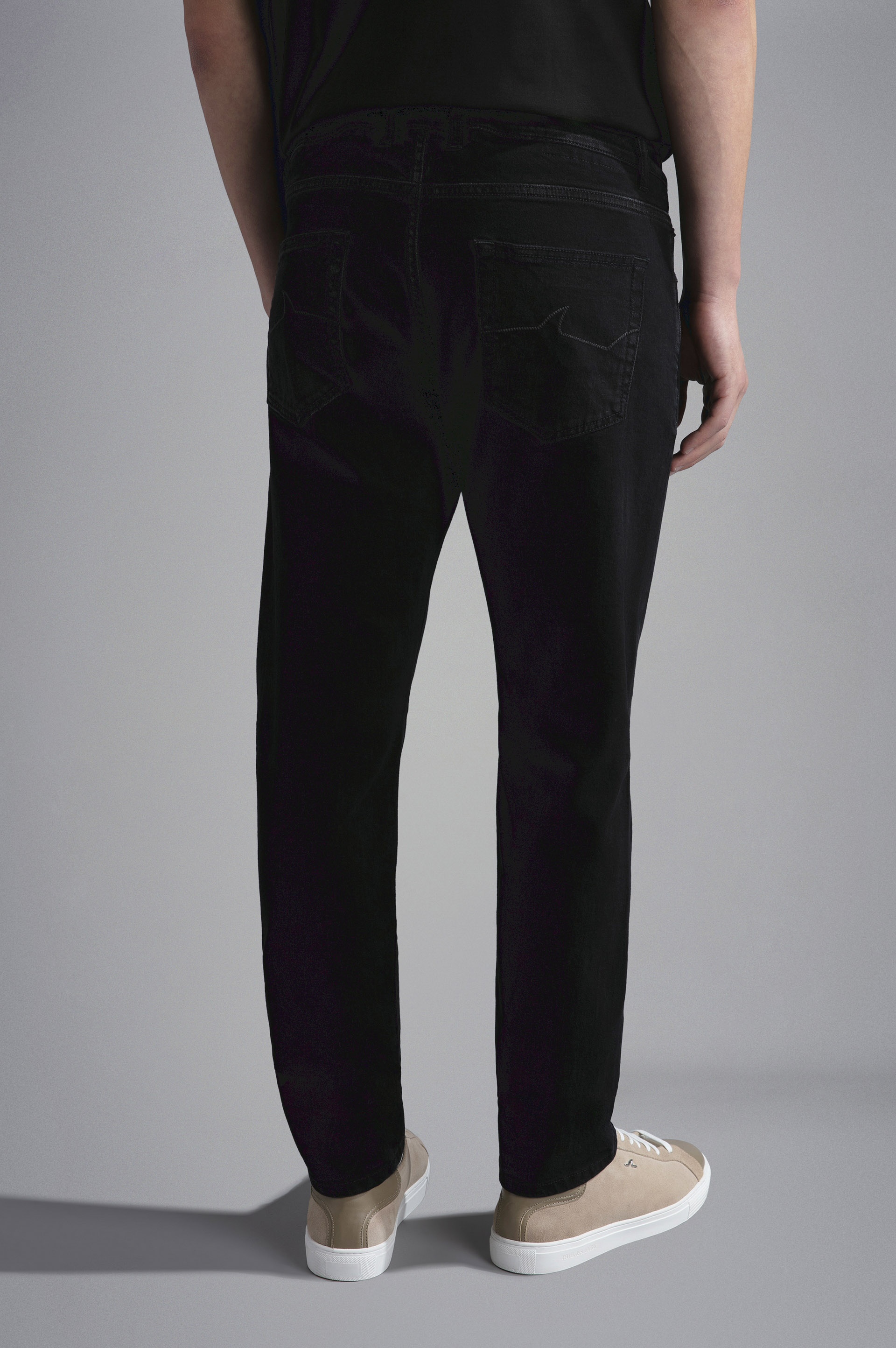 BLACK RIVET STRETCH DENIM JEANS - 3
