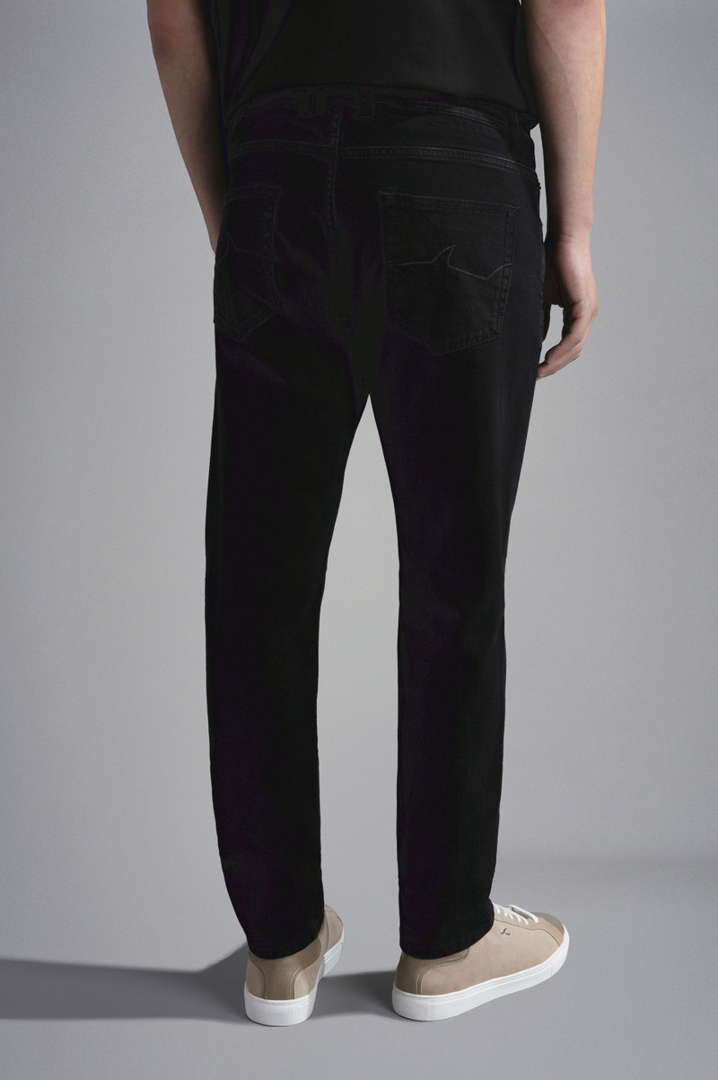 BLACK RIVET STRETCH DENIM JEANS 3