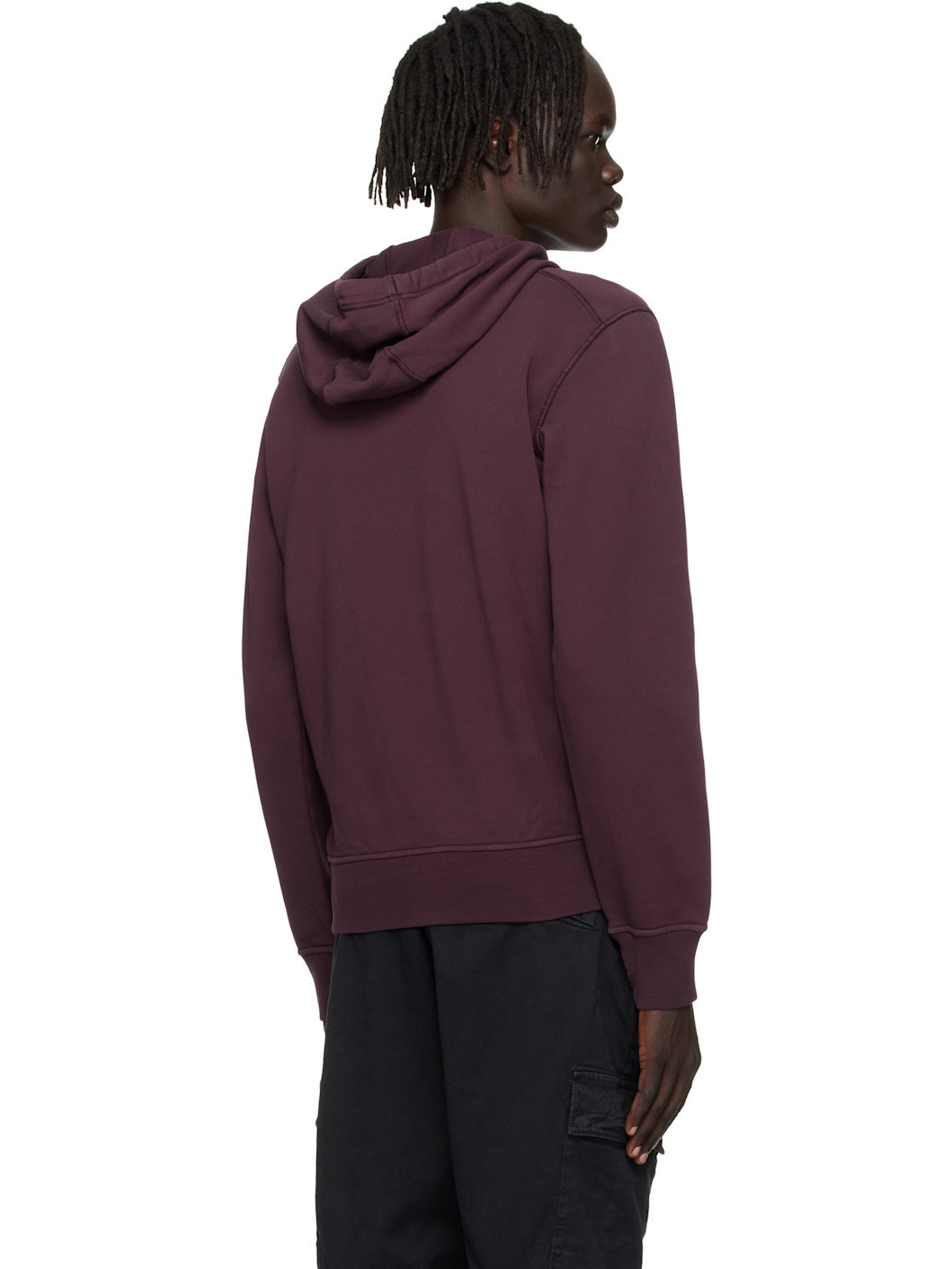 Purple 6100062 Organic Cotton Fleece Hoodie - 3