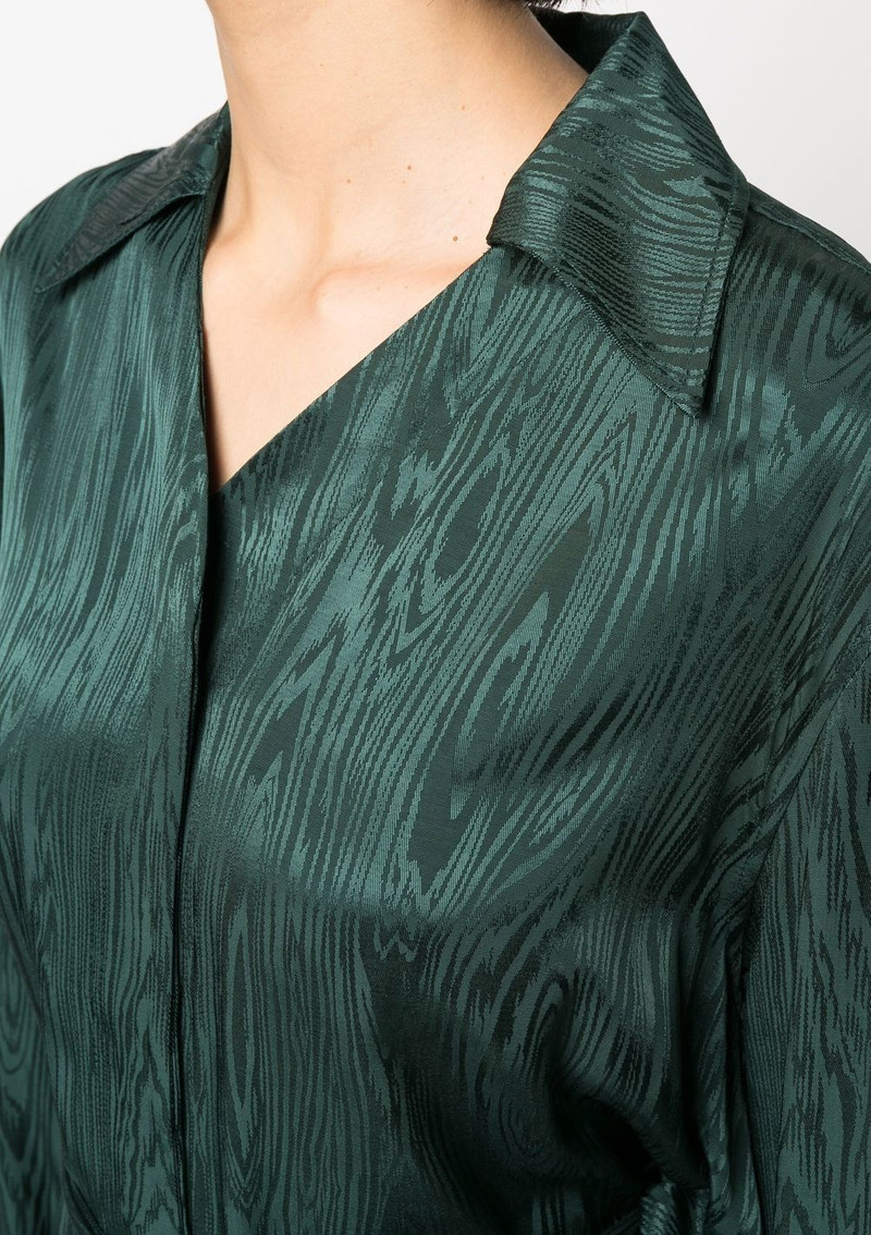 metallic-sheen shirt dress 5
