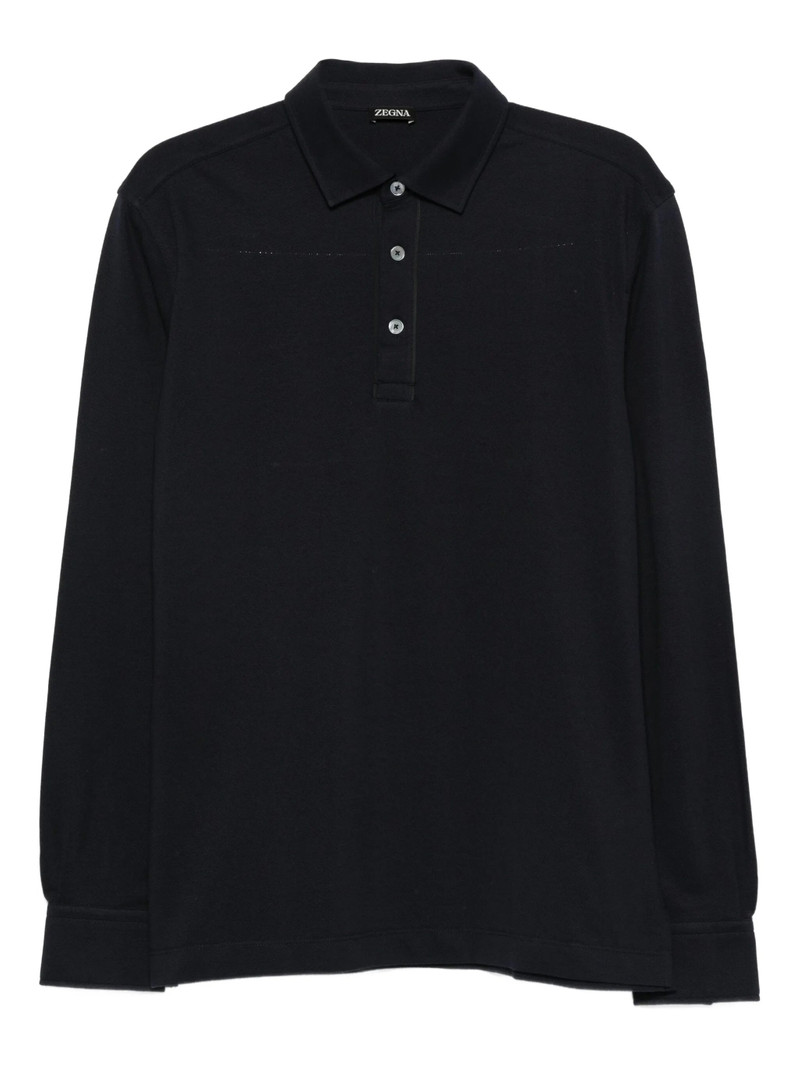Zegna Long-sleeve Polo Shirt 1