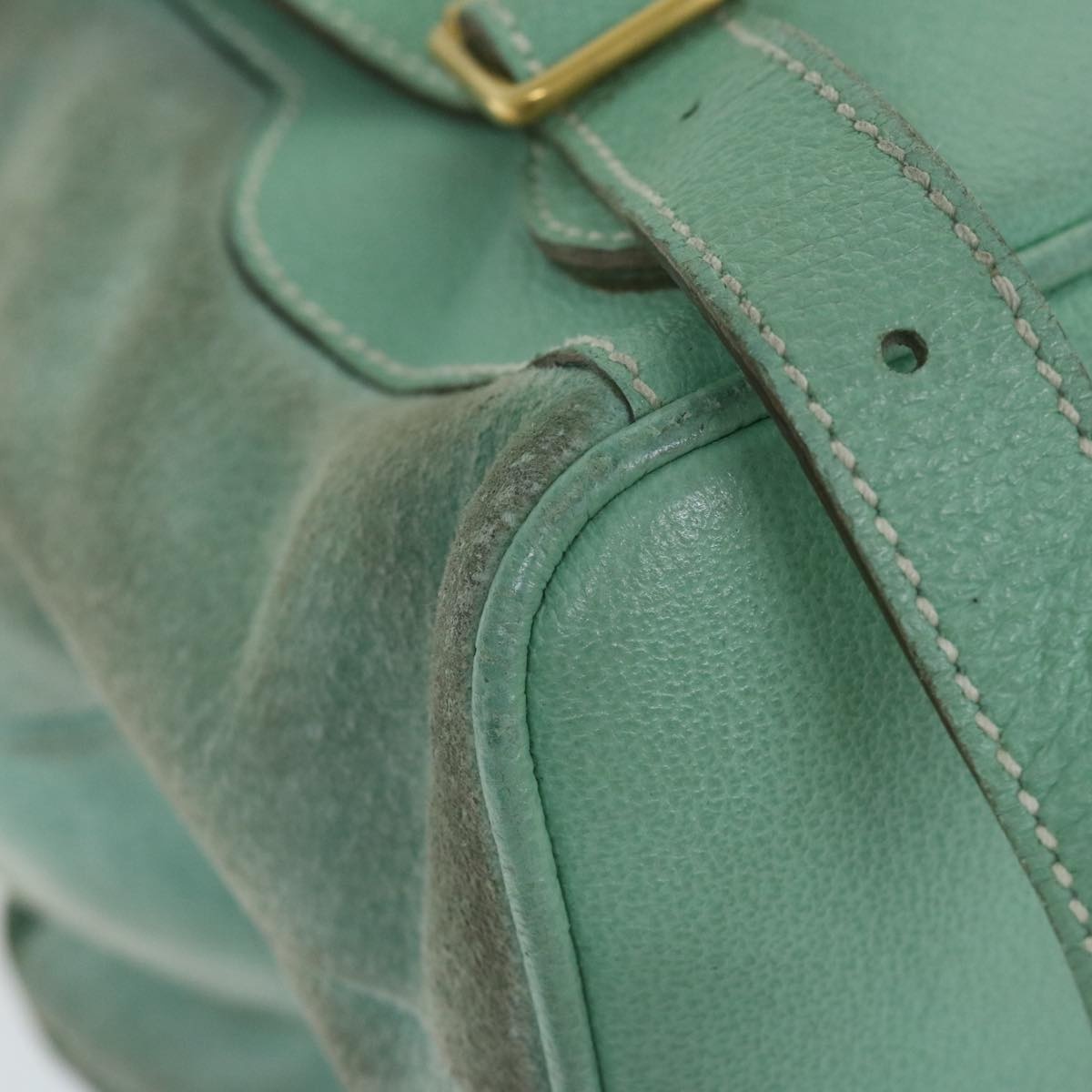 GUCCI Bamboo Backpack Suede Light Blue - 9
