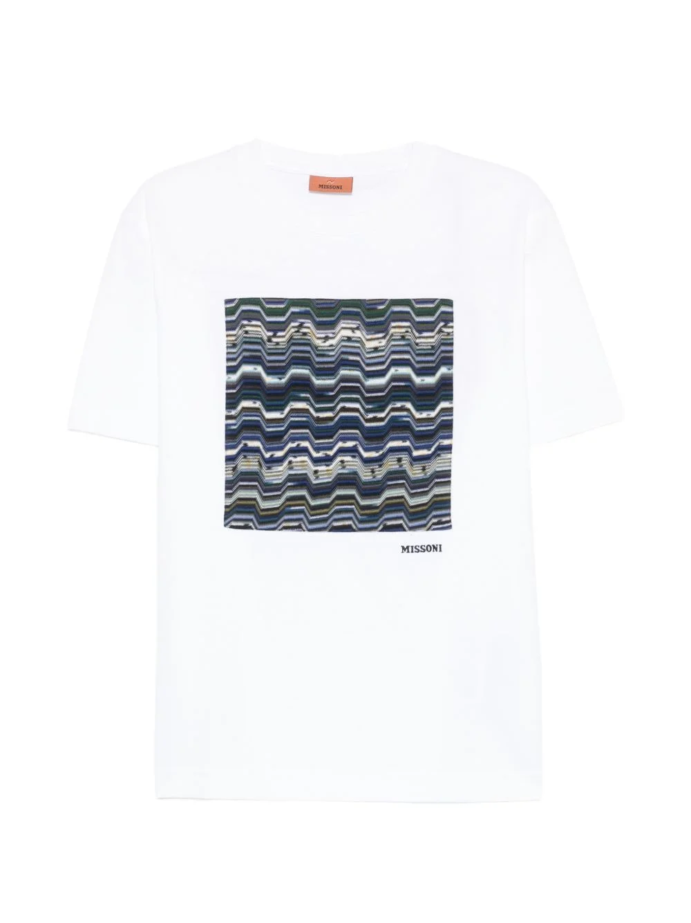 zigzag-print T-shirt - 1