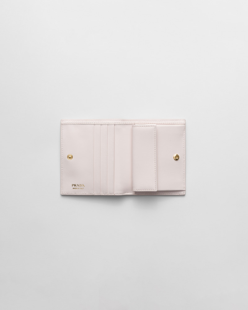 Prada Small printed Saffiano leather wallet outlook